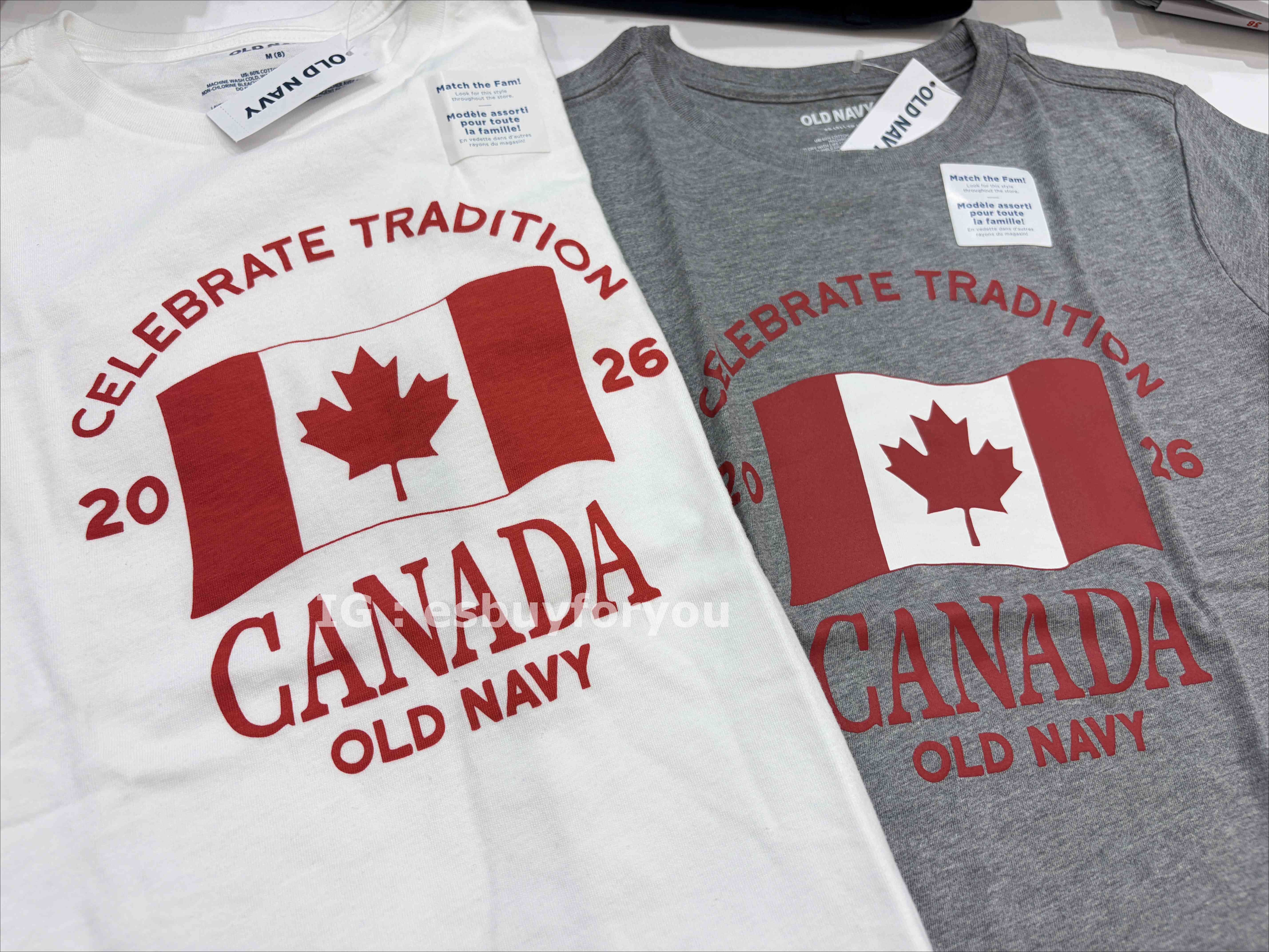 Old Navy 男大童 加拿大限定款 2026楓葉圖案 短TEE (2色)