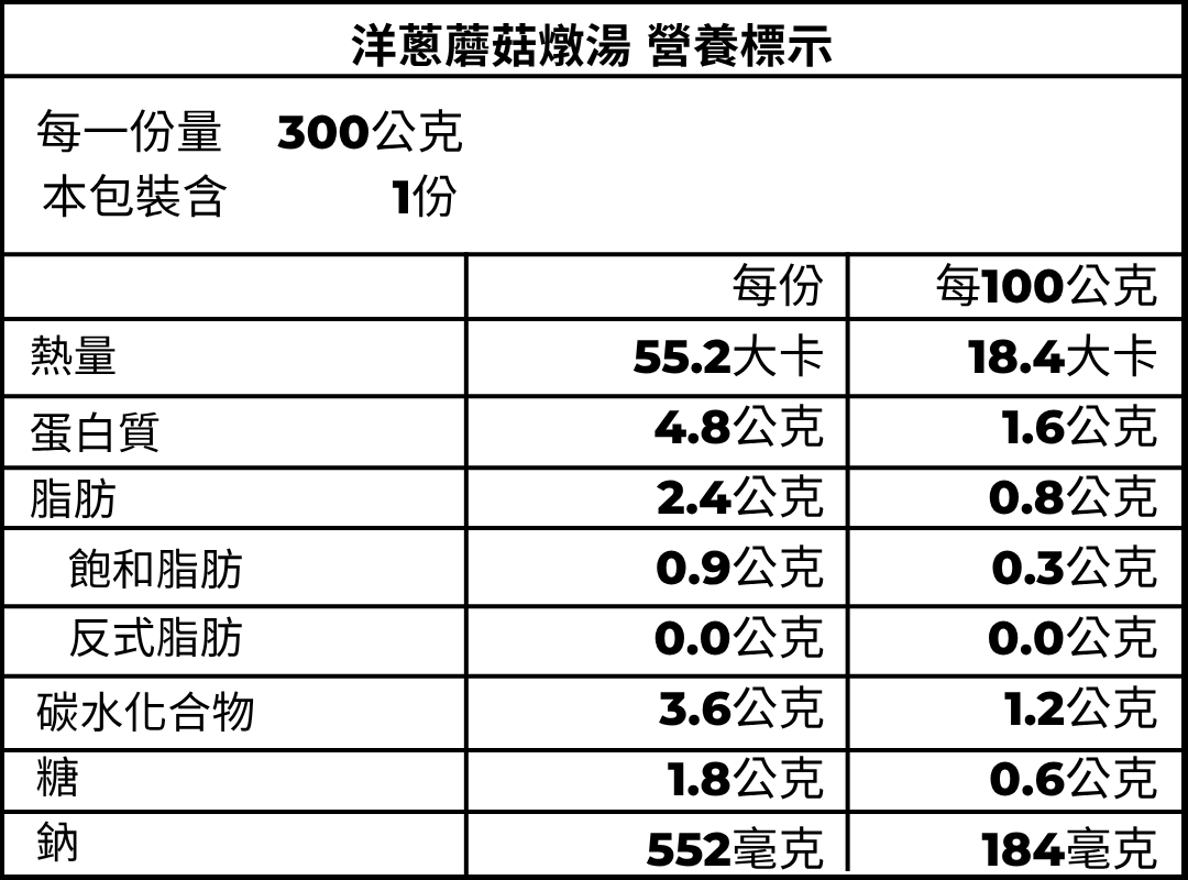 洋蔥蘑菇燉湯