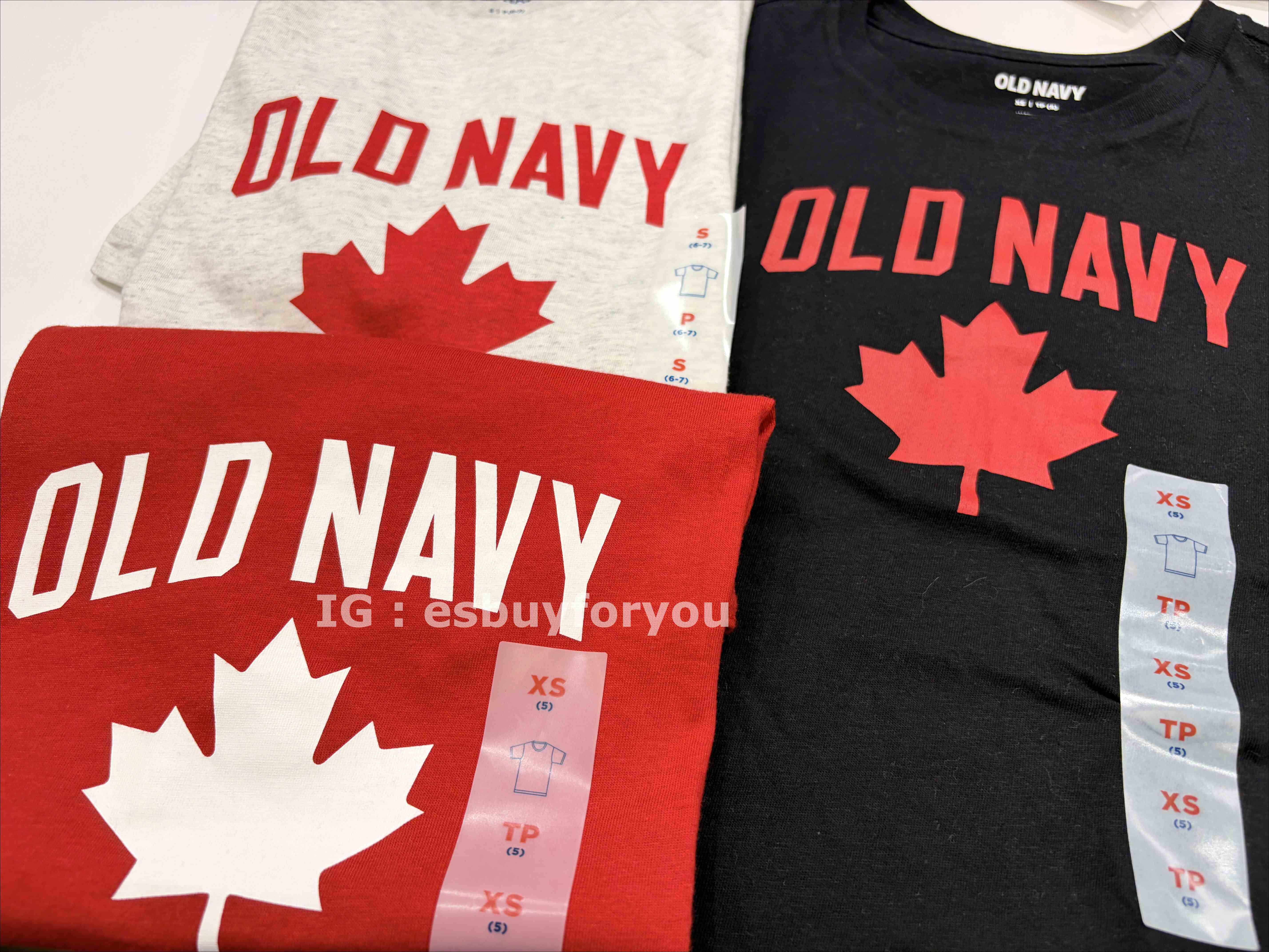 Old Navy 男大童 加拿大限定款 楓葉圖案 短TEE (3色)