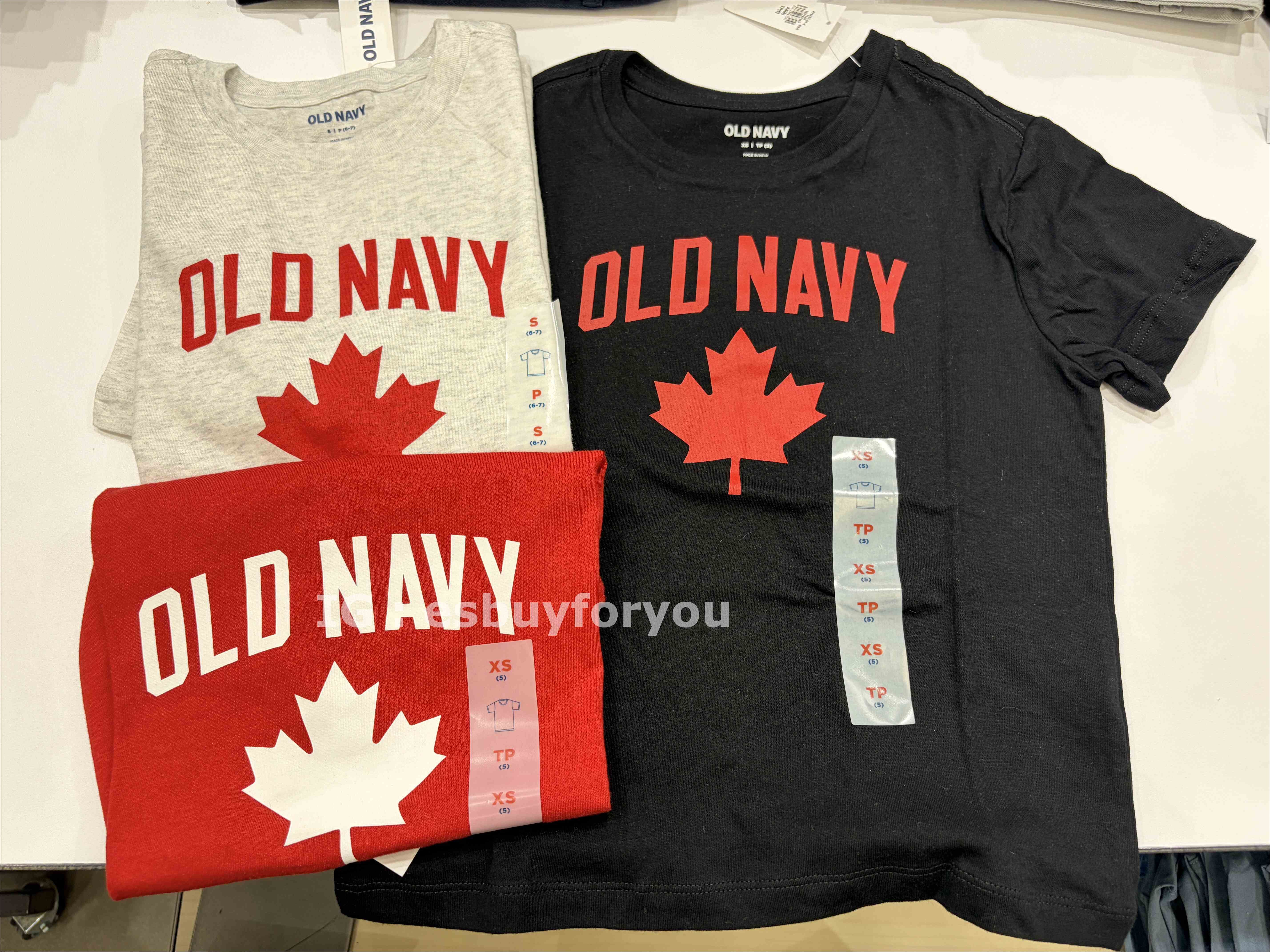 Old Navy 男大童 加拿大限定款 楓葉圖案 短TEE (3色)