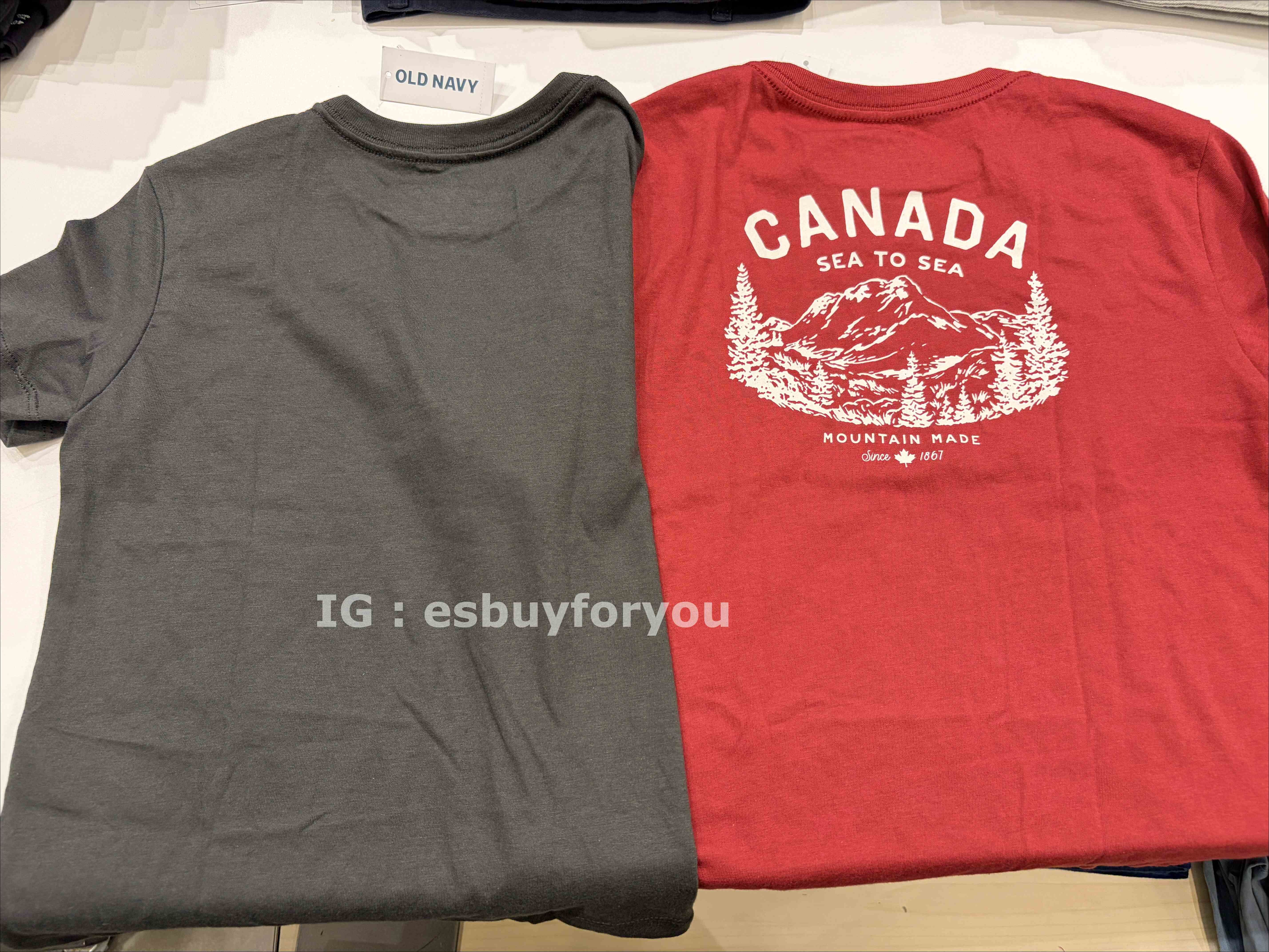 Old Navy 男大童 加拿大限定款 圖案 短TEE (2色)