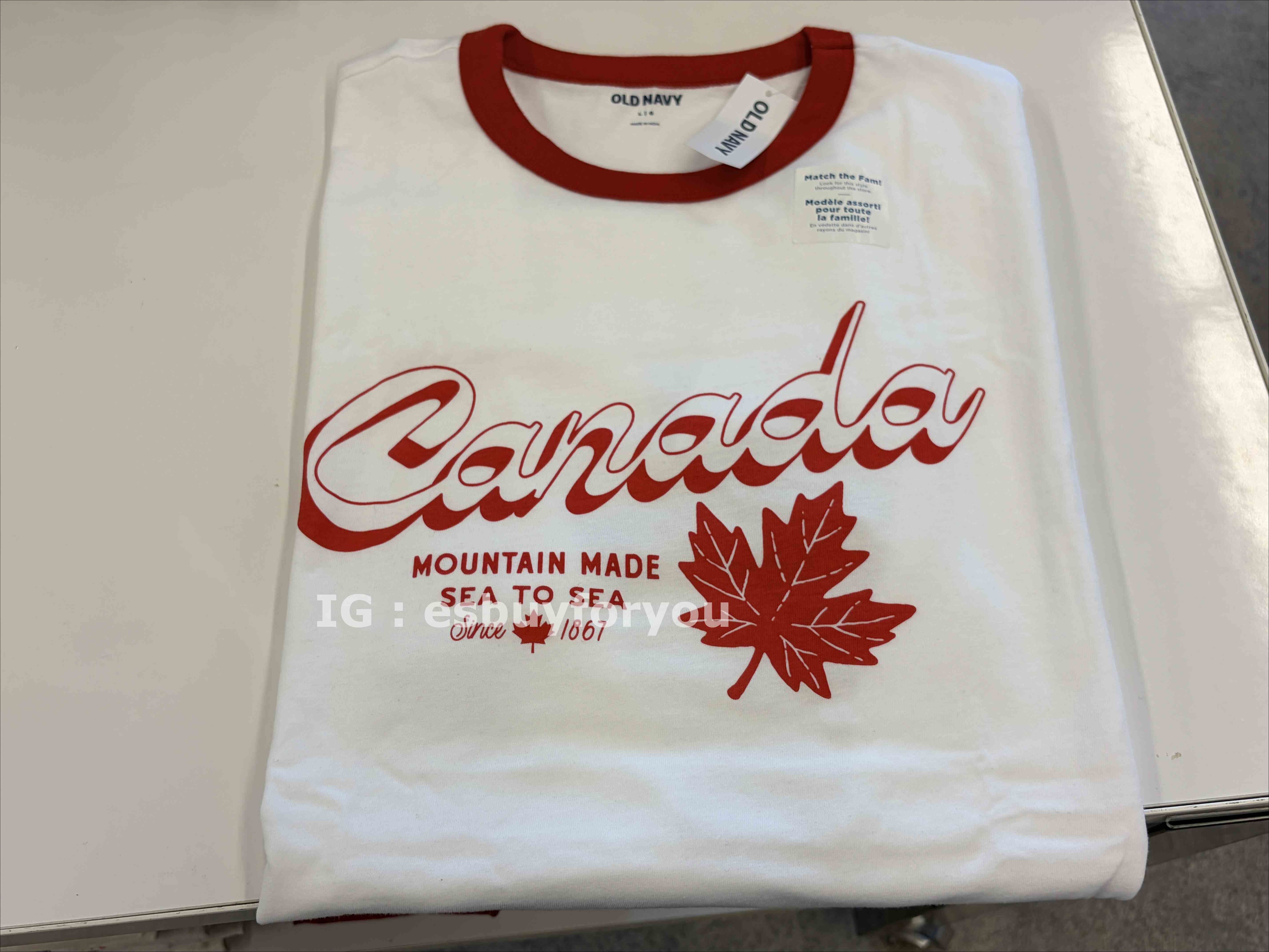 Old Navy 男大童 加拿大限定款 圖案 短TEE