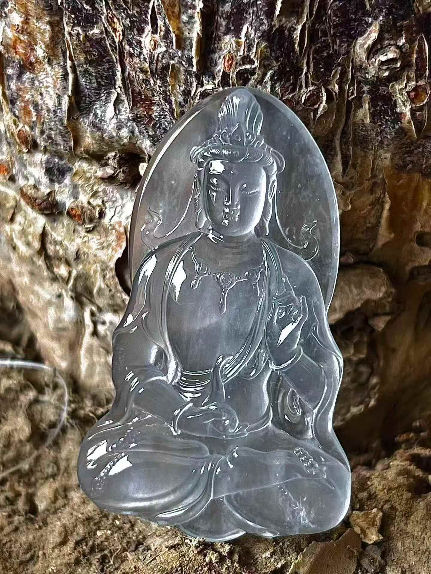 翡翠觀音,天然翡翠A玉, 緬甸玉, Jade, Jadeite