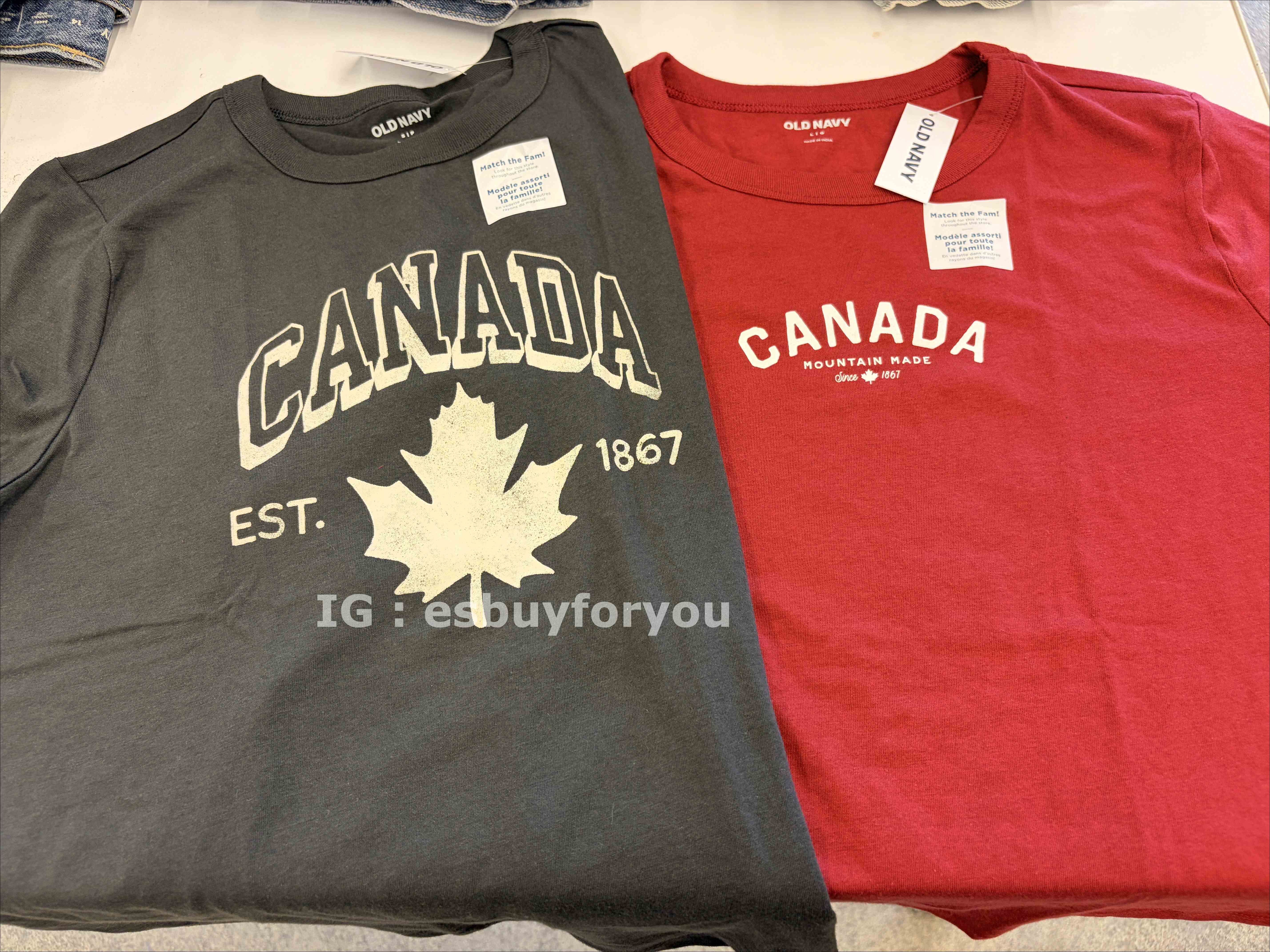 Old Navy 女大人 加拿大限定款 圖案 短TEE (2色)