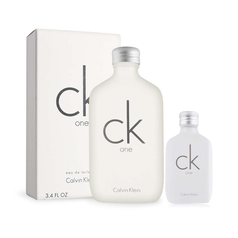 Calvin Klein CK ONE中性淡香水 經典限定雙享組(100ml 國際航空版+15ml 隨行瓶)