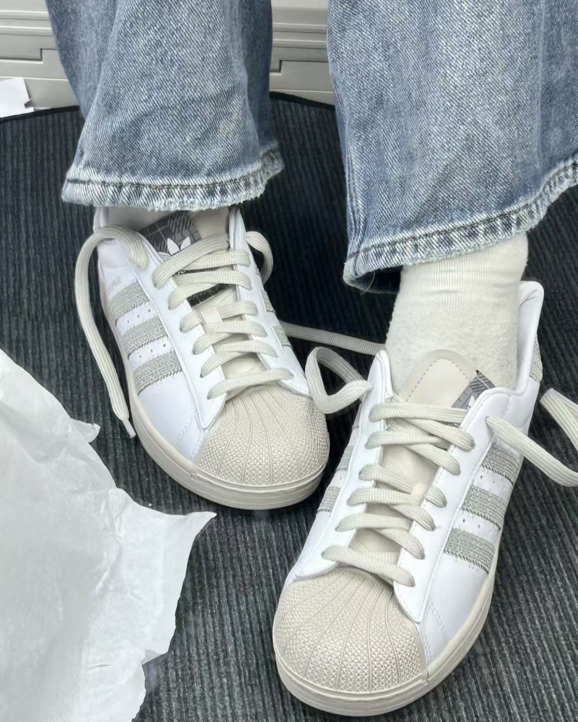 【預購】ADIDAS ORIGINALS SUPERSTAR 2 白灰色 HP7107