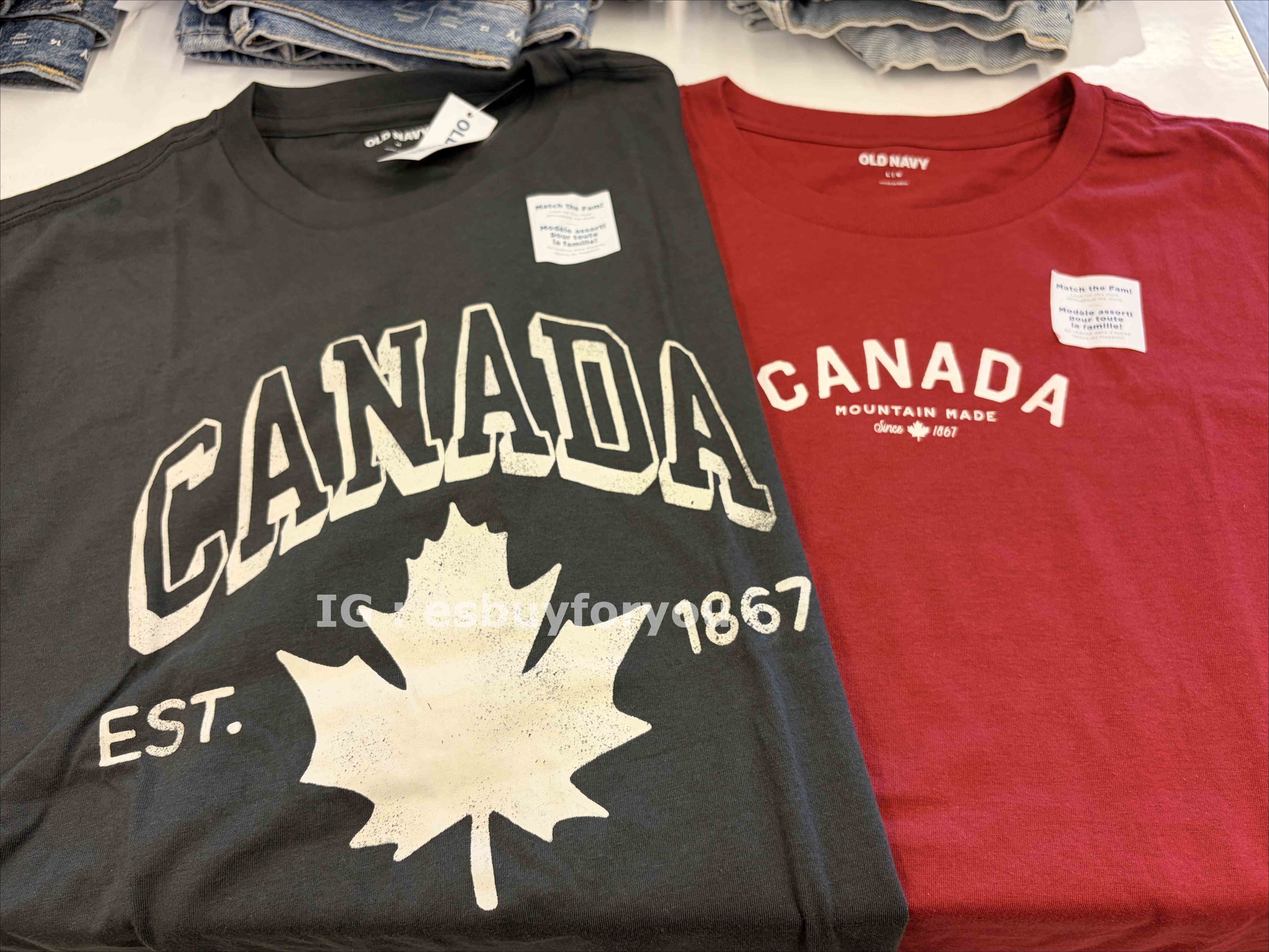 Old Navy 男大人 加拿大限定款 圖案 短TEE (2色)