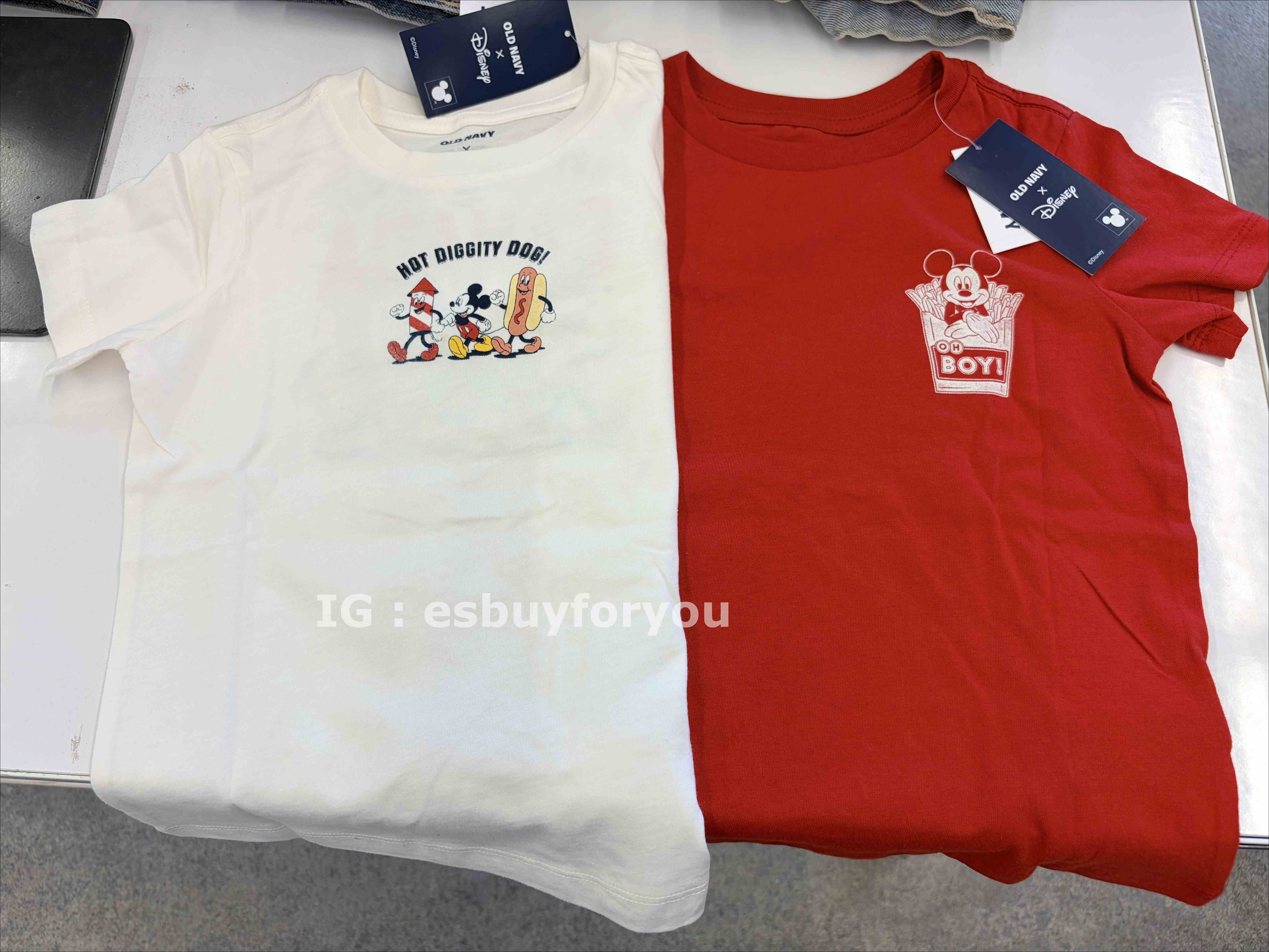 Old Navy 大童 迪士尼聯名款 加拿大限定 正反圖案 短TEE (2色)
