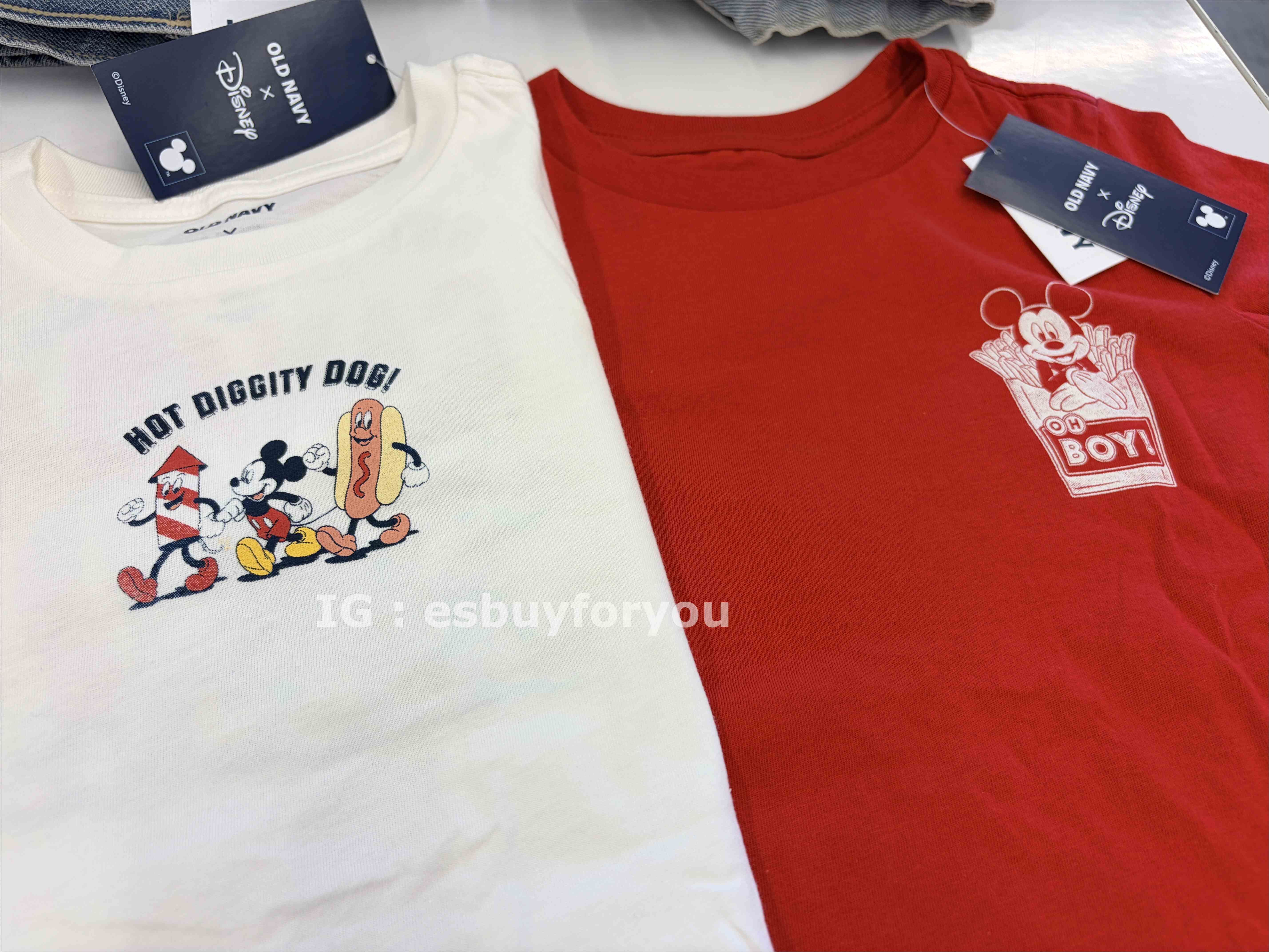 Old Navy 大童 迪士尼聯名款 加拿大限定 正反圖案 短TEE (2色)