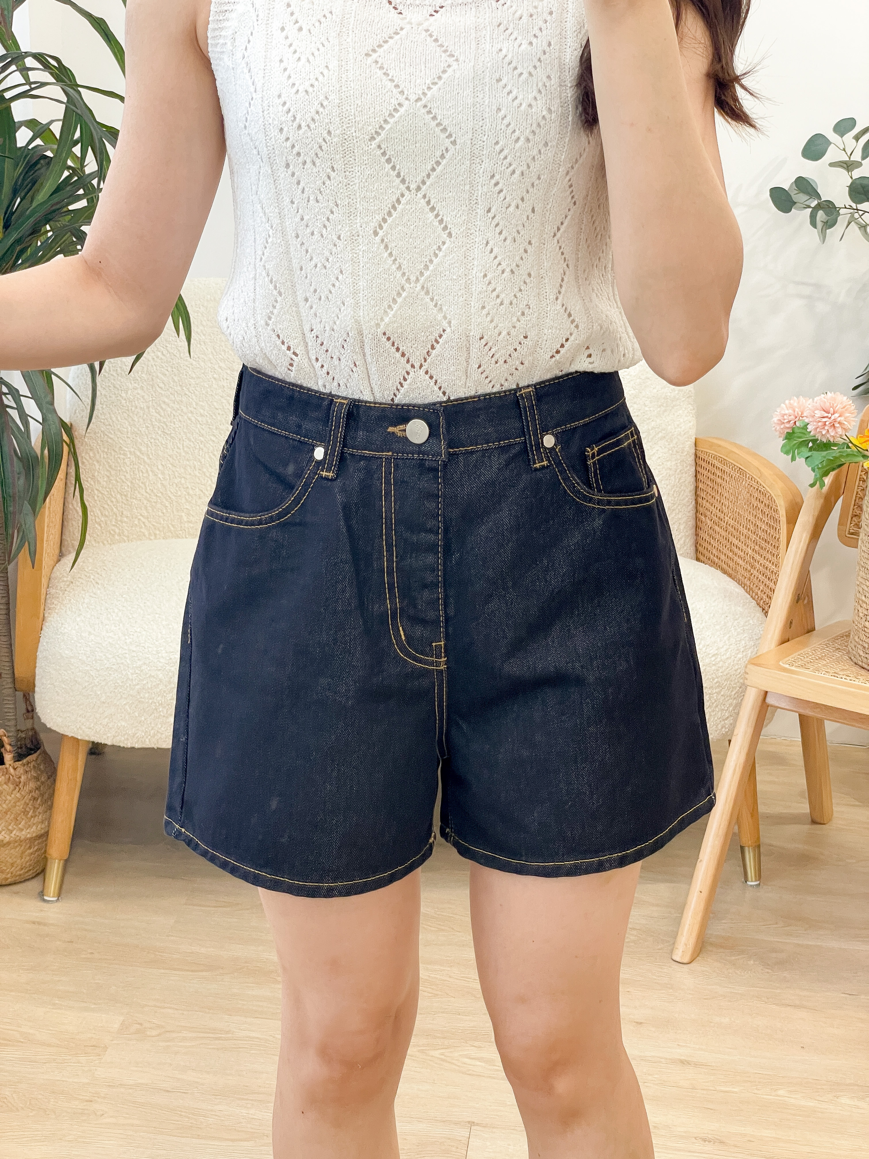 JEAN211 Seashore Denim A-Line Shorts