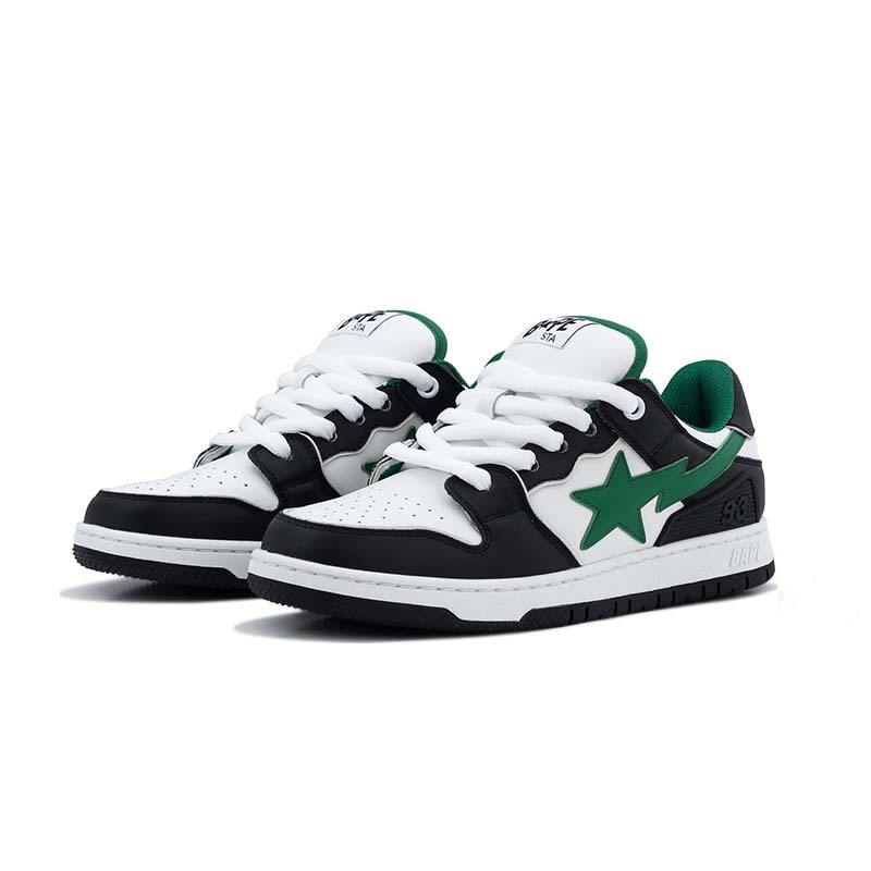 A Bathing Ape BAPE SK8 STA BOLD #1黑綠流星鞋 休閒鞋 男鞋 1L30191311-BK [台灣現貨]