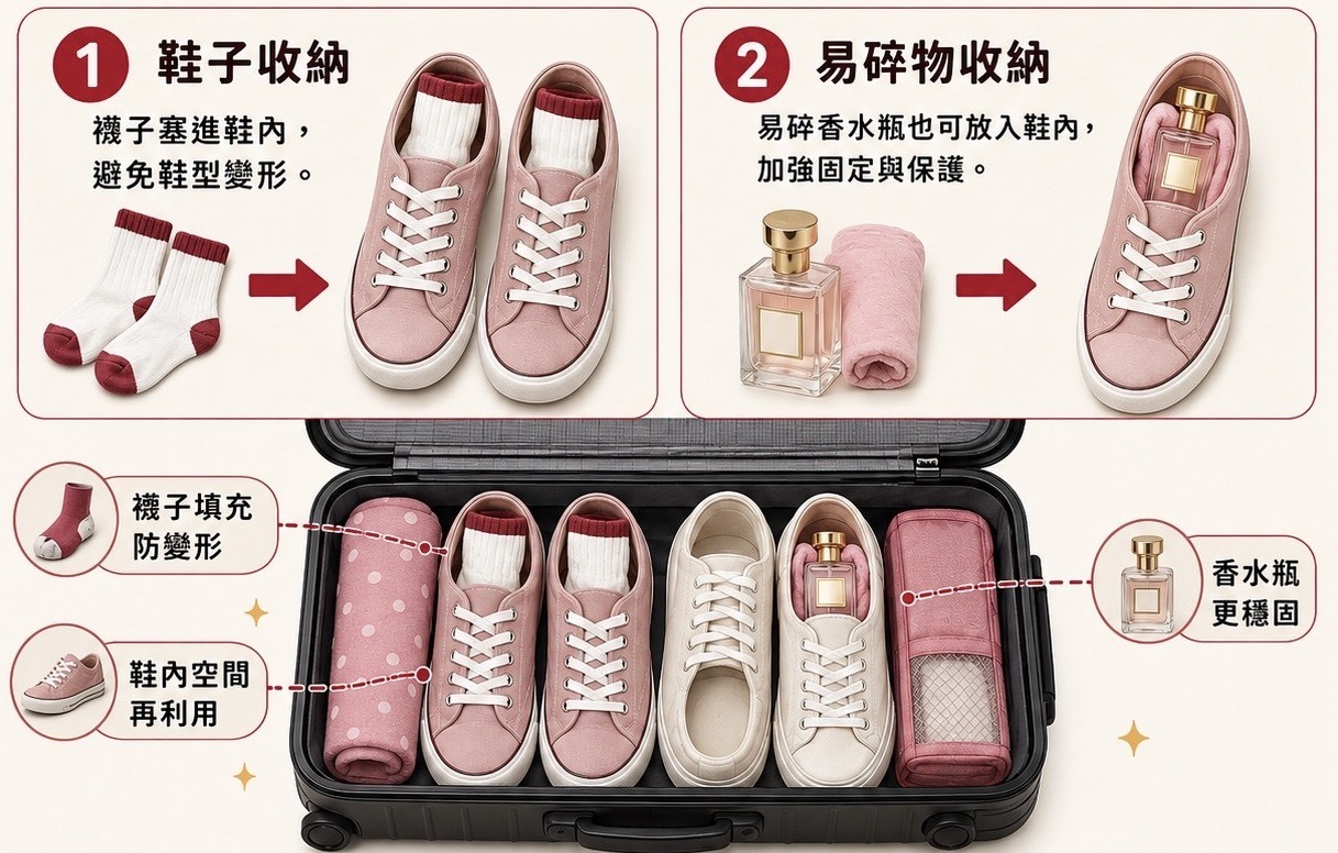 行李箱收納步驟