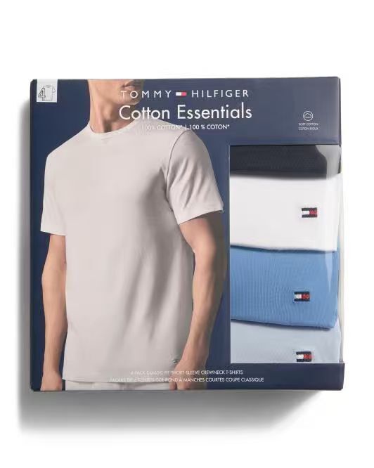 【預購】TOMMY HILFIGER H052153 經典圓領短袖上衣 （ 4件裝）