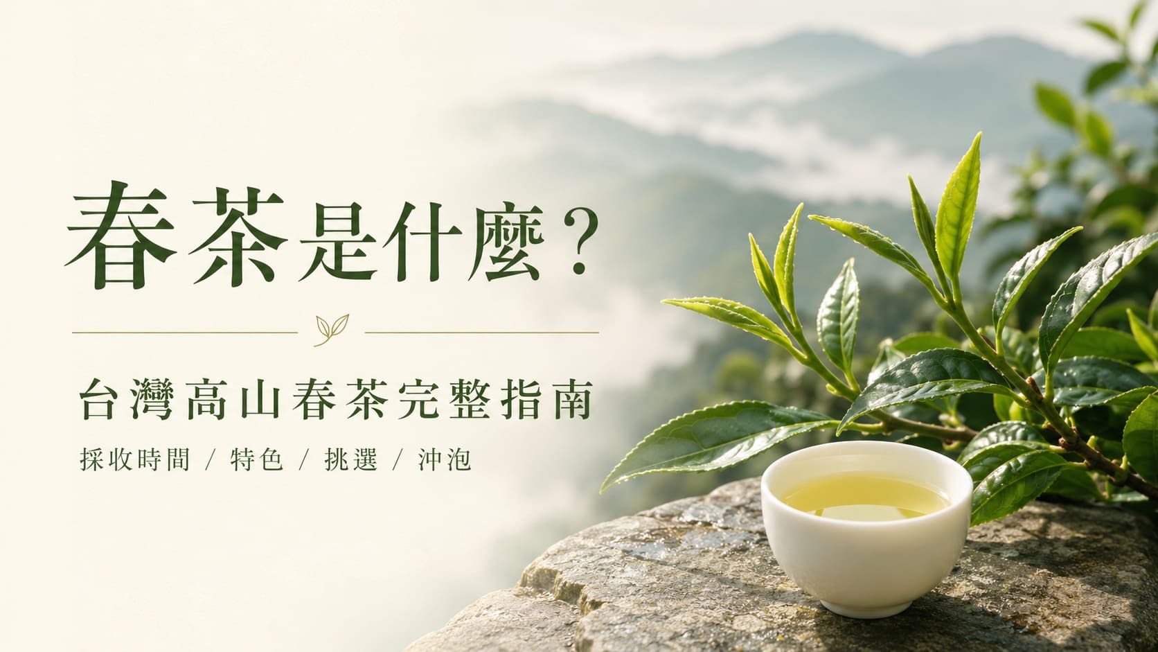 春茶是什麼?台灣高山春茶完整指南|採收時間/特色/挑選/沖泡