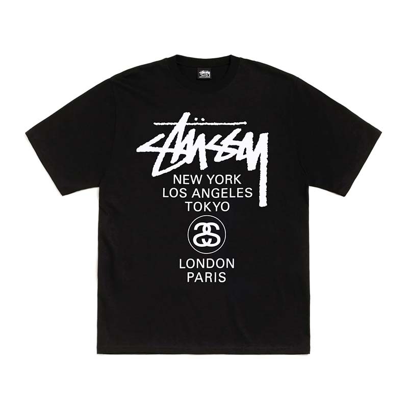 Stussy World Tour Tee 世界巡迴 短袖 黑色 3903962-BK [台灣現貨]