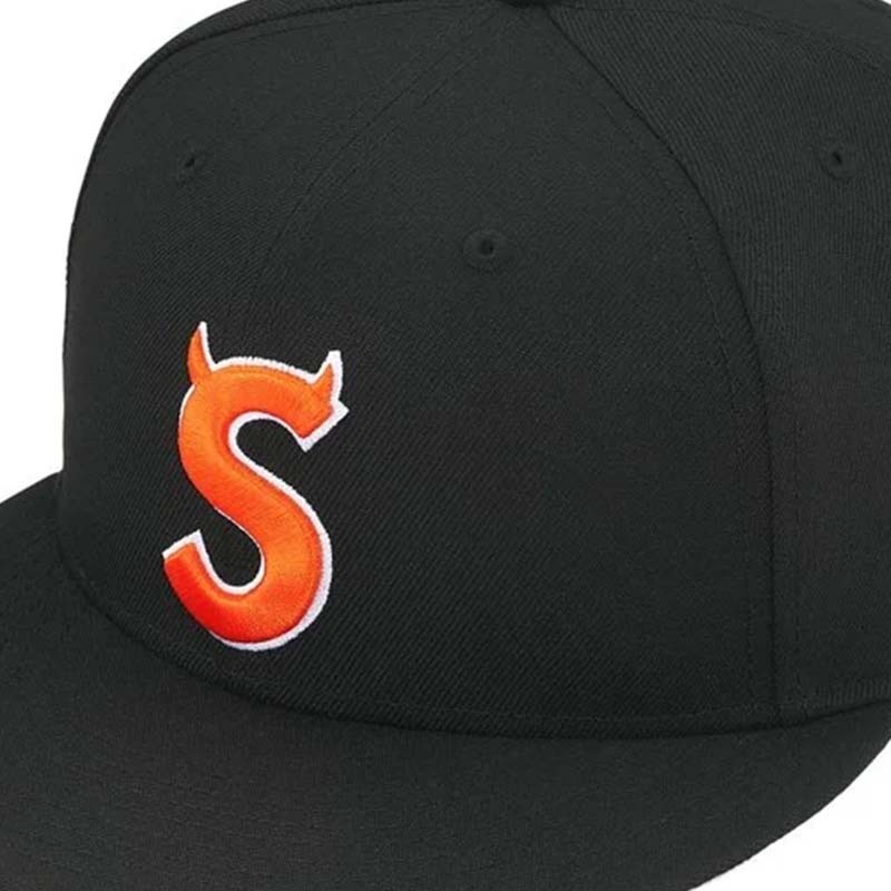 Supreme Devil S Logo New Era 棒球帽帽子刺繡黑色SS26H22-BK
