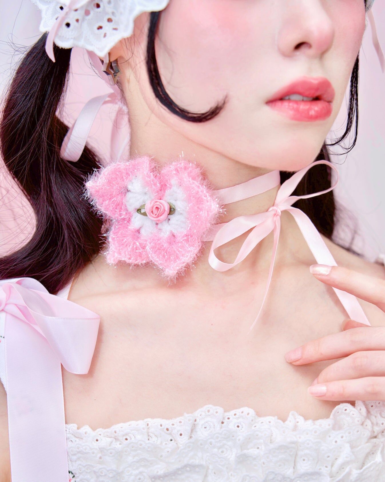 Chou Chou Choker - Pink ESN018
