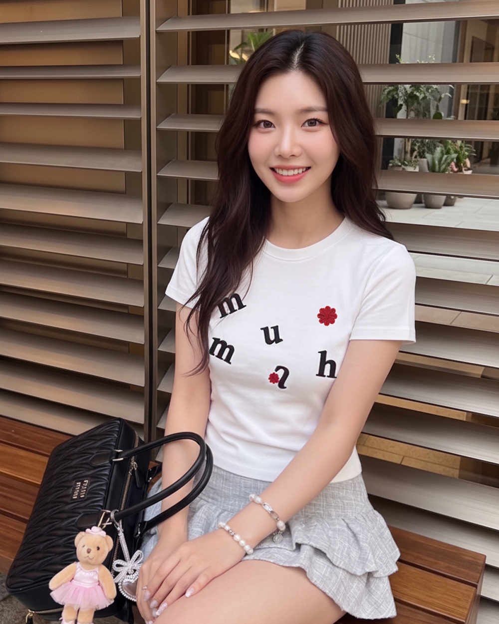 #預購 🇰🇷26春夏新款 MUAHMUAH 花花Logo刺繡短袖 MUT26047