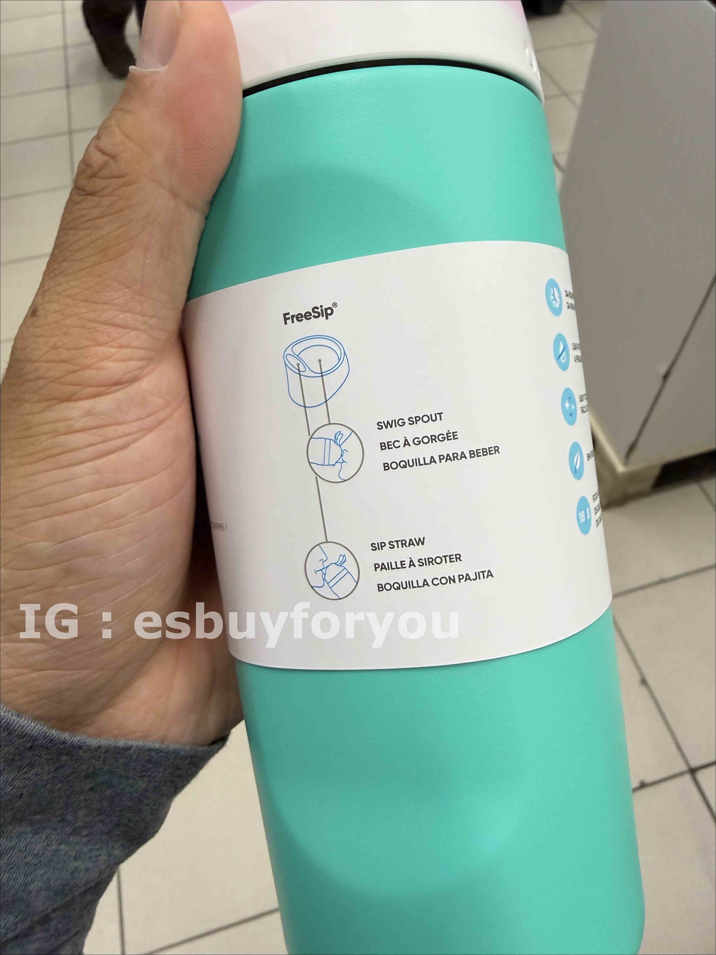 Owala 不鏽鋼 FreeSip 475ml 16oz 水壺 (3色)
