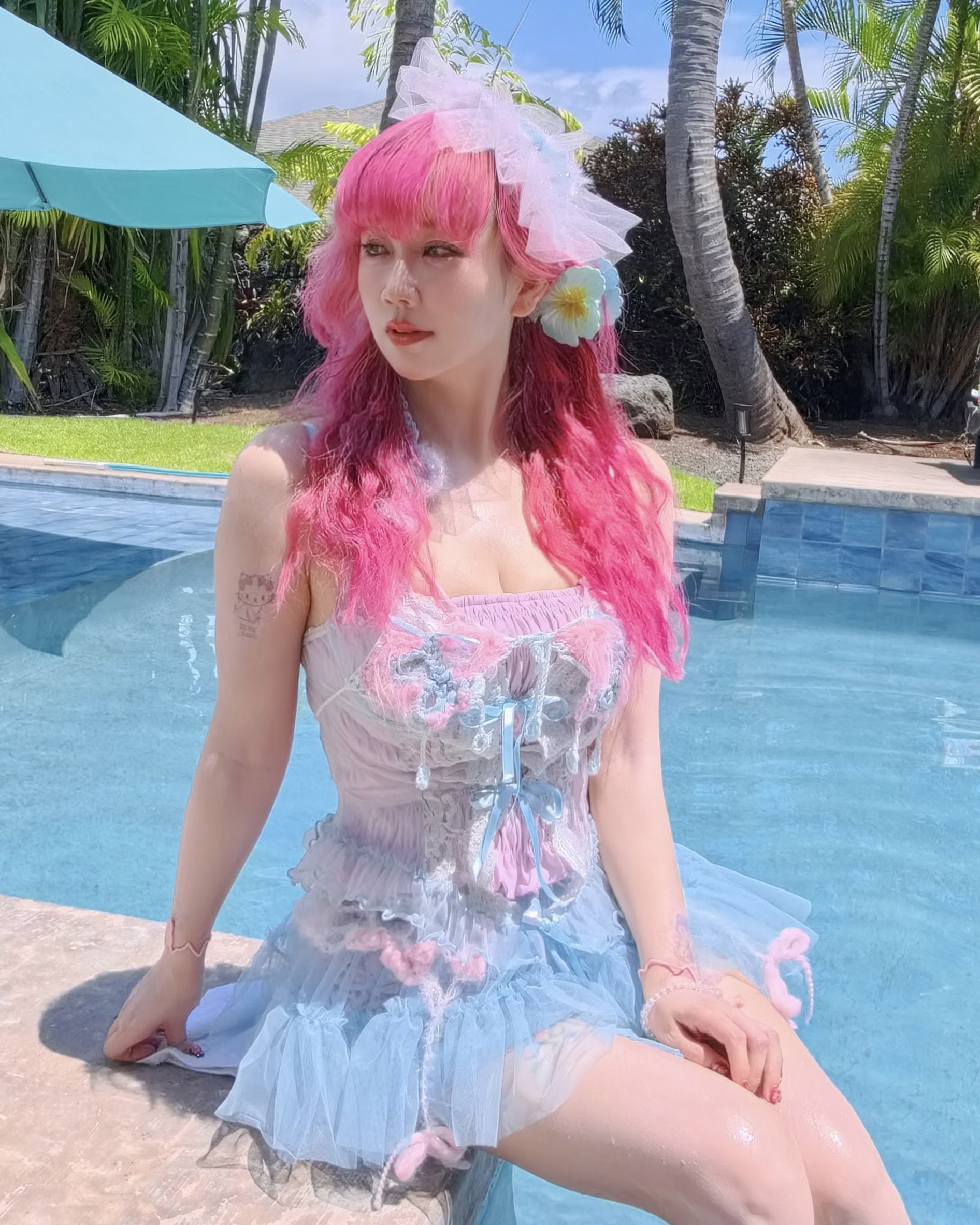ETSUNA'S HANDMADE Summer Knit Butterfly Bikini Top Cover (ONLY 1) ESN003