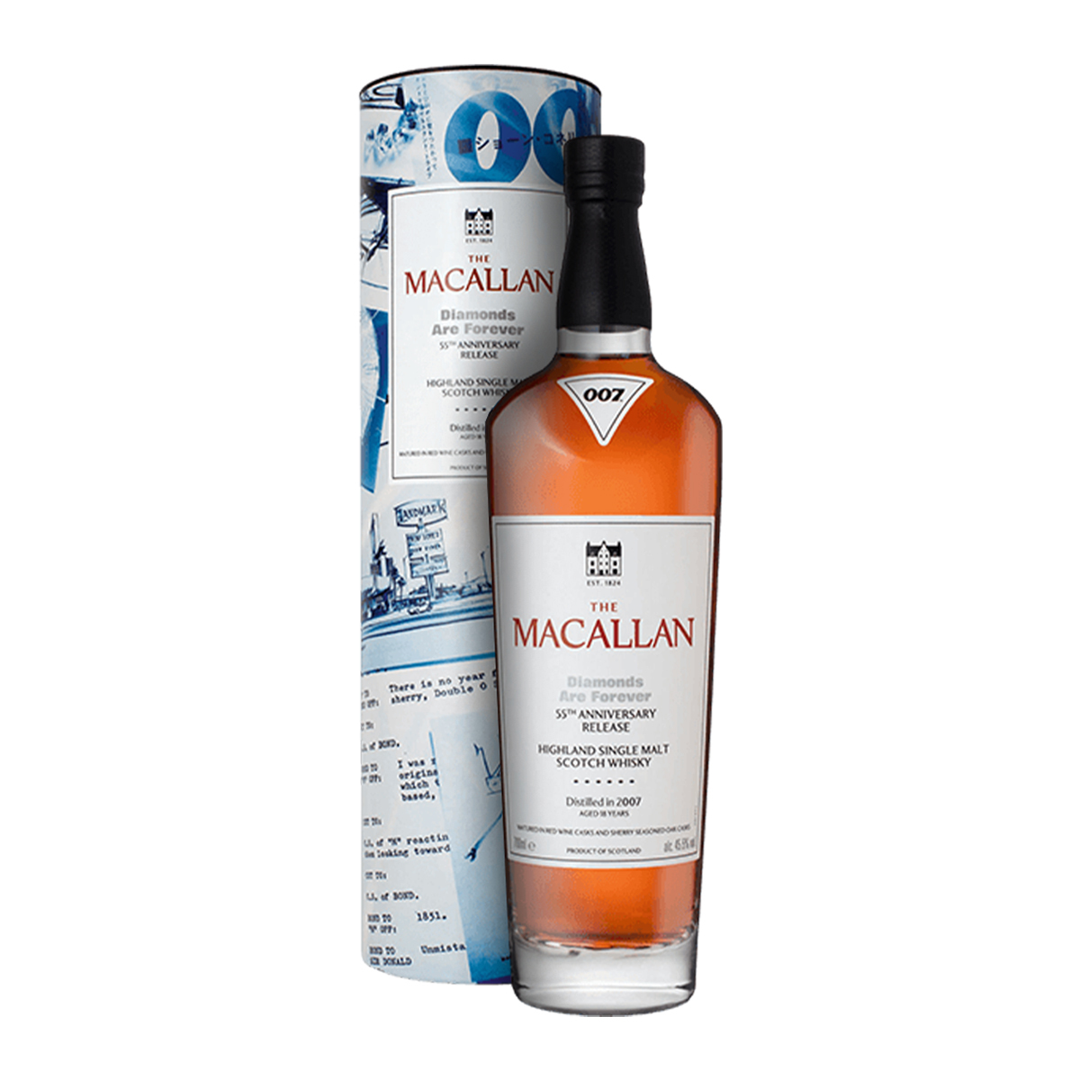 Macallan James Bond Diamonds Are Forever 55 週年限量版威士忌 45.5%