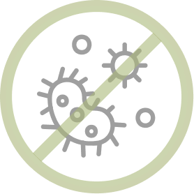 不含微生物示意圖