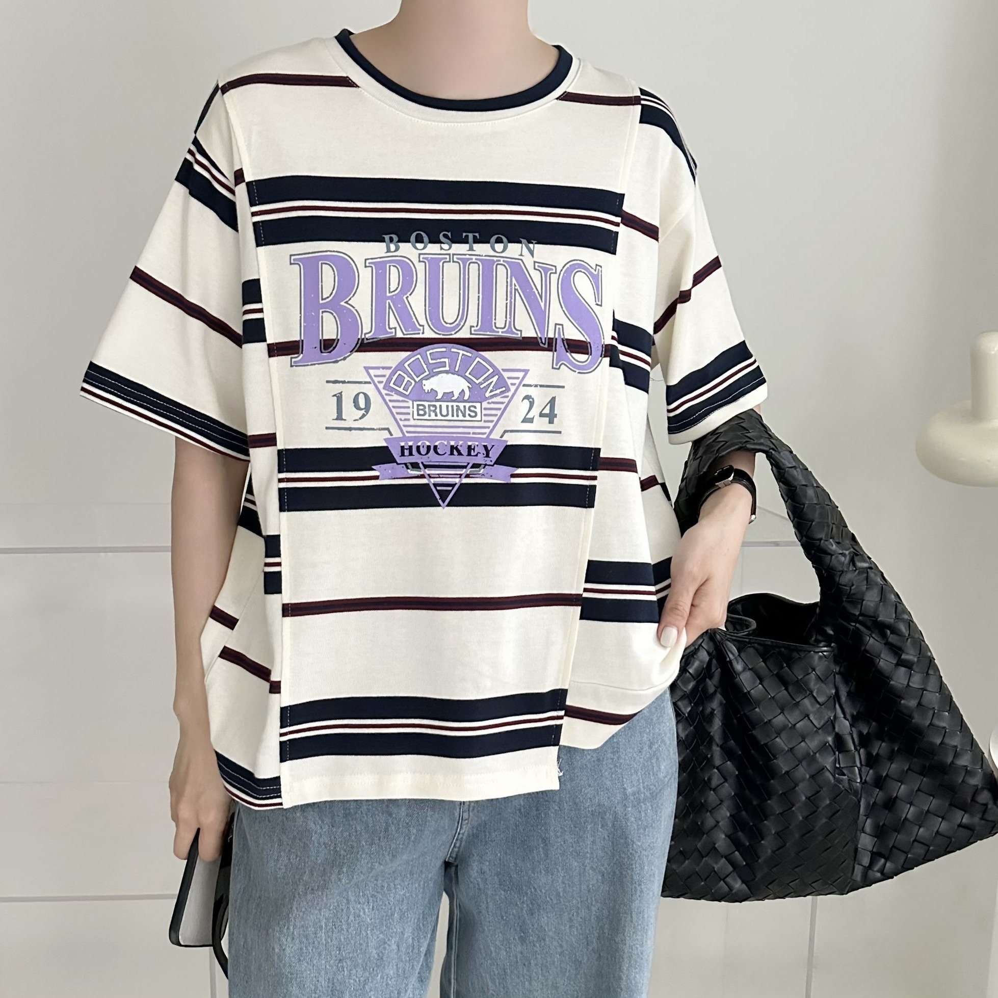 【BONNIE】BRUINS橫間短袖TOP (A39-A40)