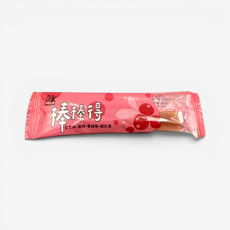 【棒棒得】蔓越莓+蝦紅素｜益生菌潔牙骨-單支入
