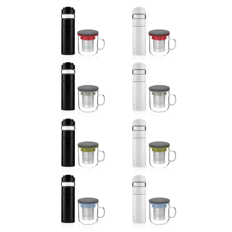 PO: 丹麥泡茶二件組(隨泡保溫瓶350ml-共4色/泡茶玻璃杯350ml-共4色)