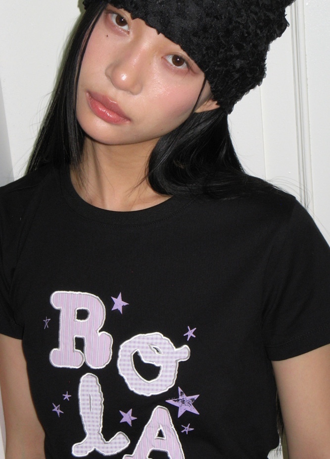 【品牌清貨SALE】 【現貨】【ROLAROLA】ROLA LETTERING PATCHWORK T-SHIRT   (3 Colors)