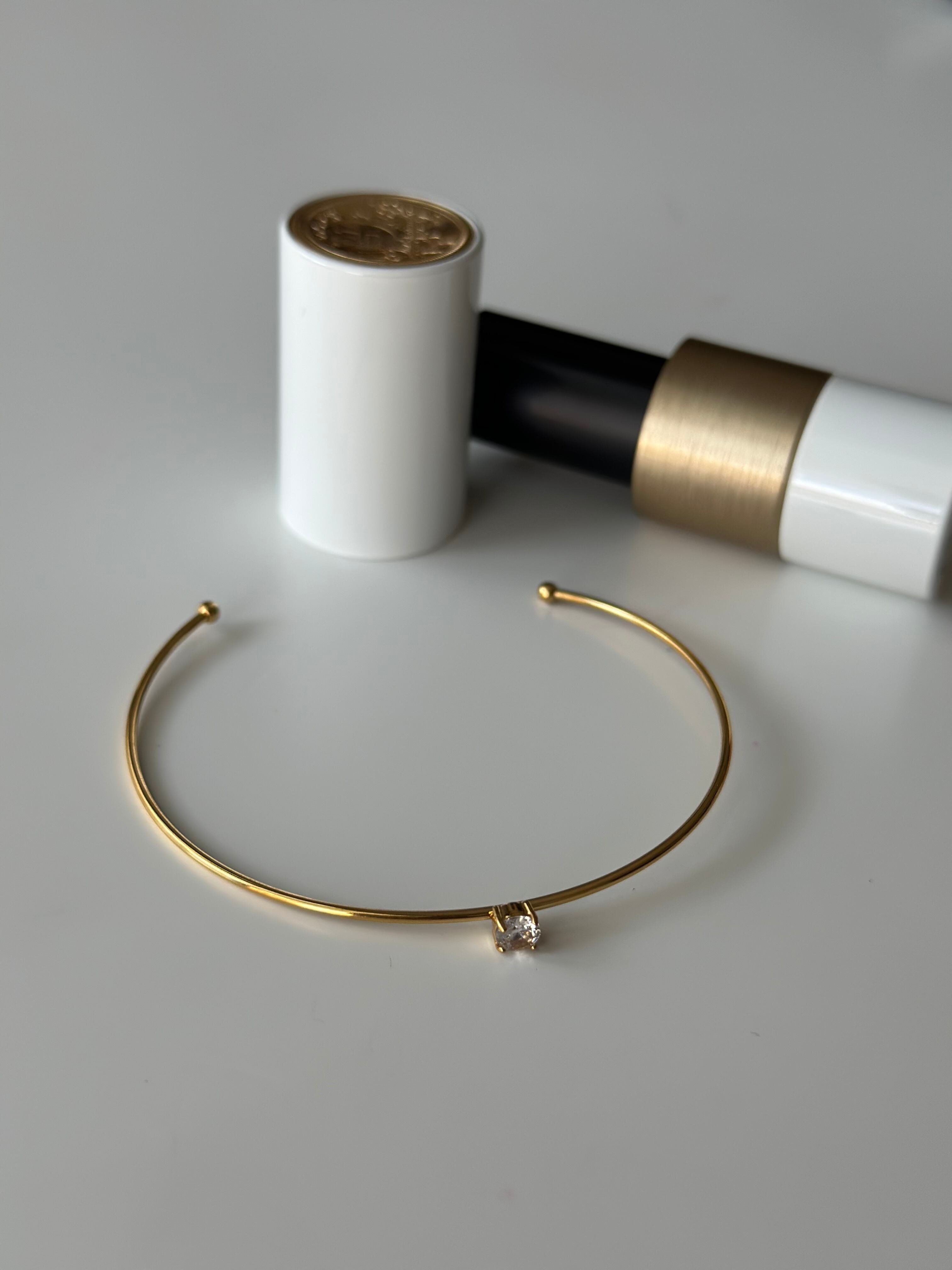 SS one stone bangle