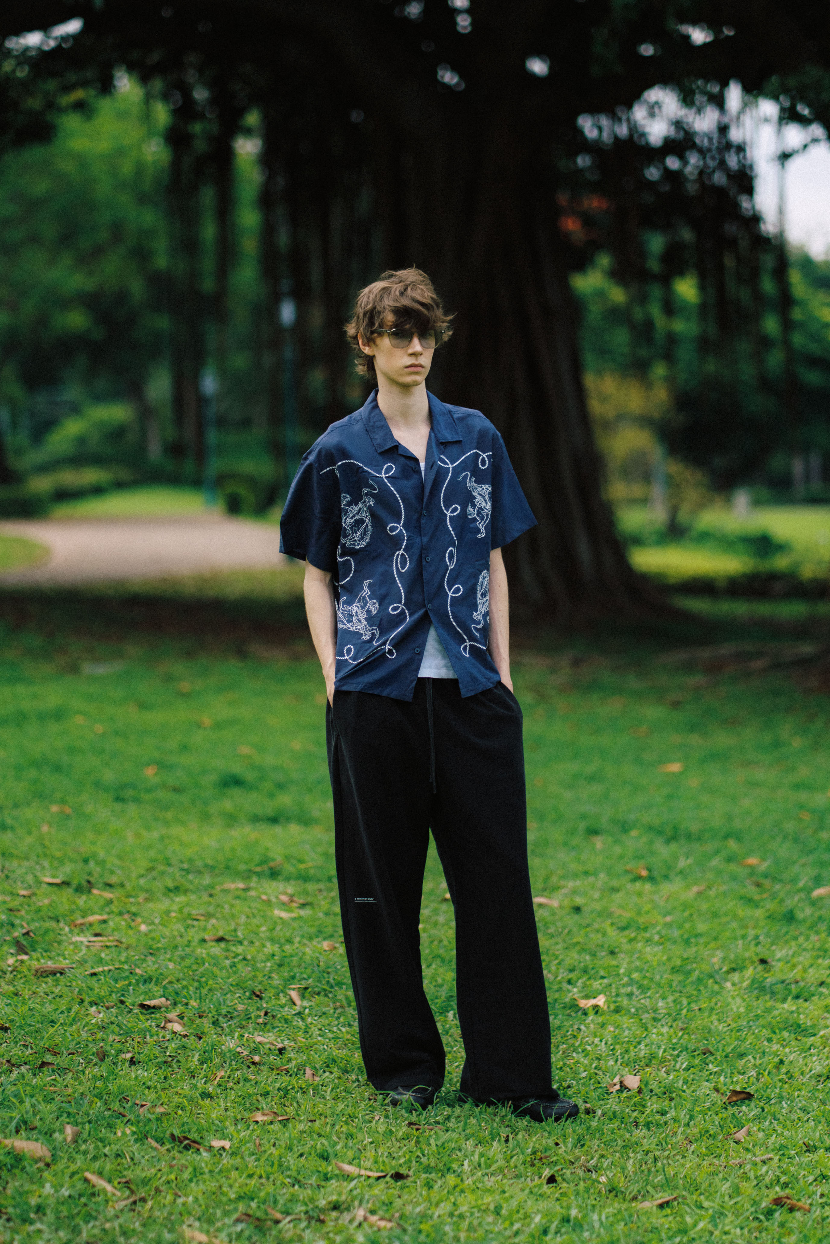 A MINIMAL CLUB SHIRT NAVY AM64SH01NB