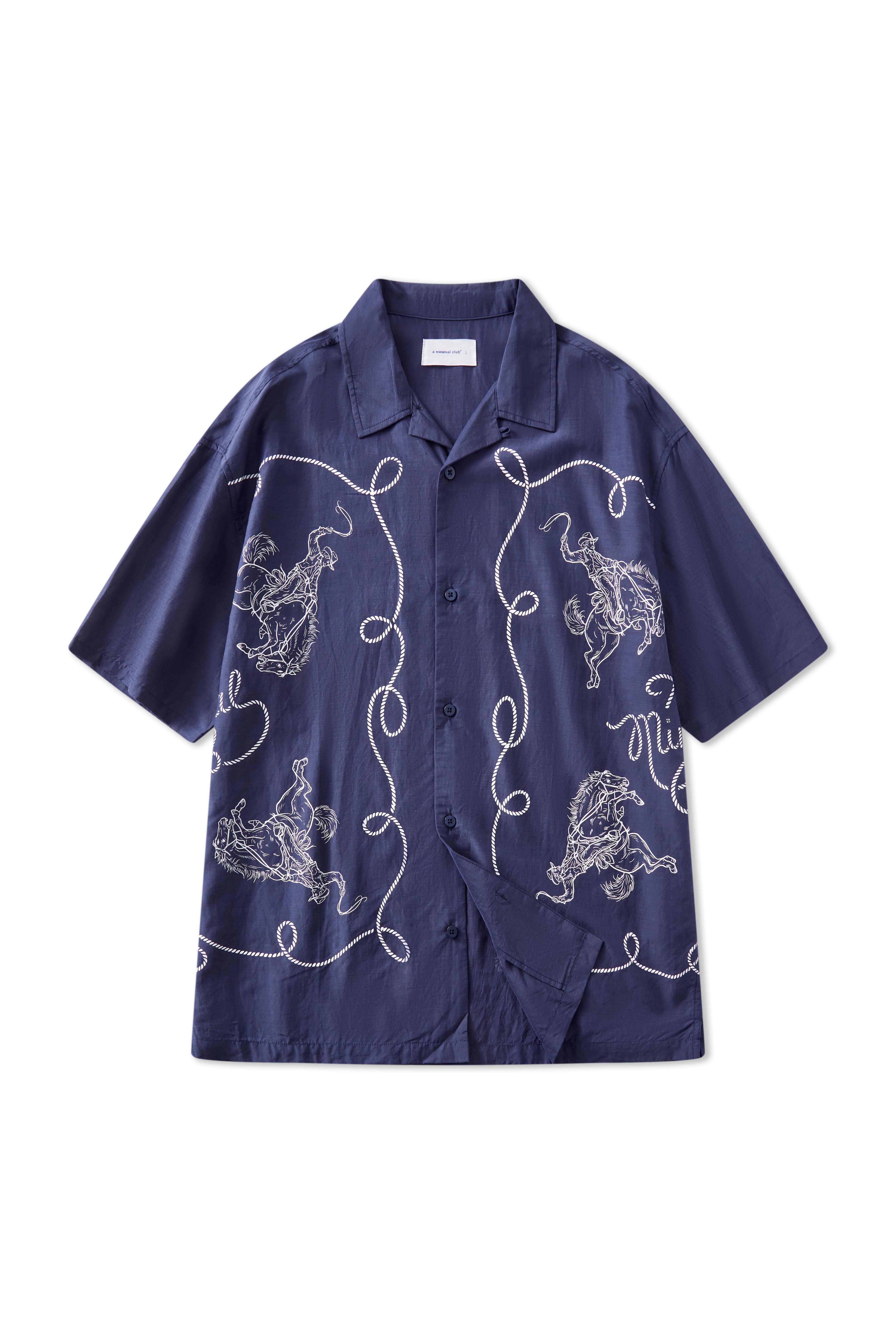 A MINIMAL CLUB SHIRT NAVY AM64SH01NB