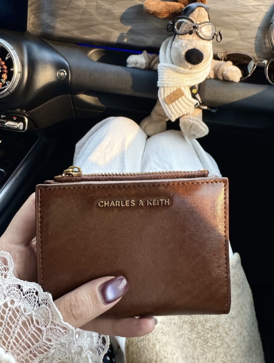 （預購）Charles & Keith 小CK 皮革 錢包 皮夾 短夾 2色