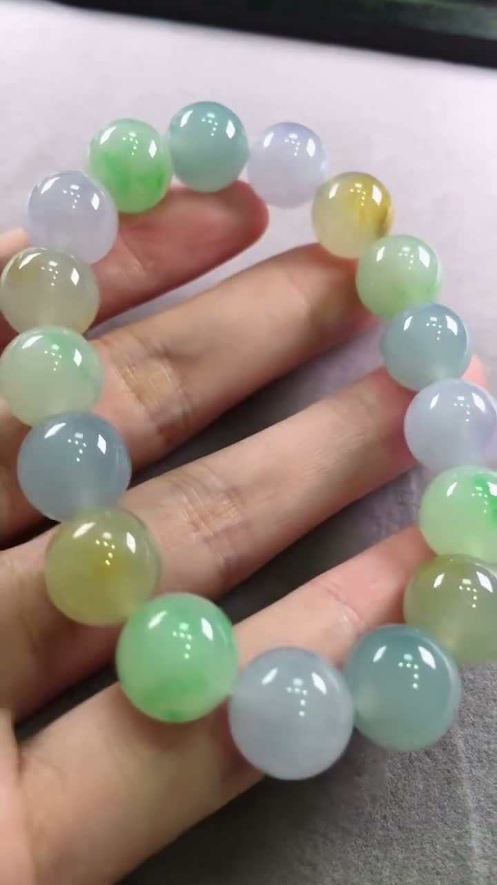 518327 翡翠多寶手串 (12.5mm直徑)