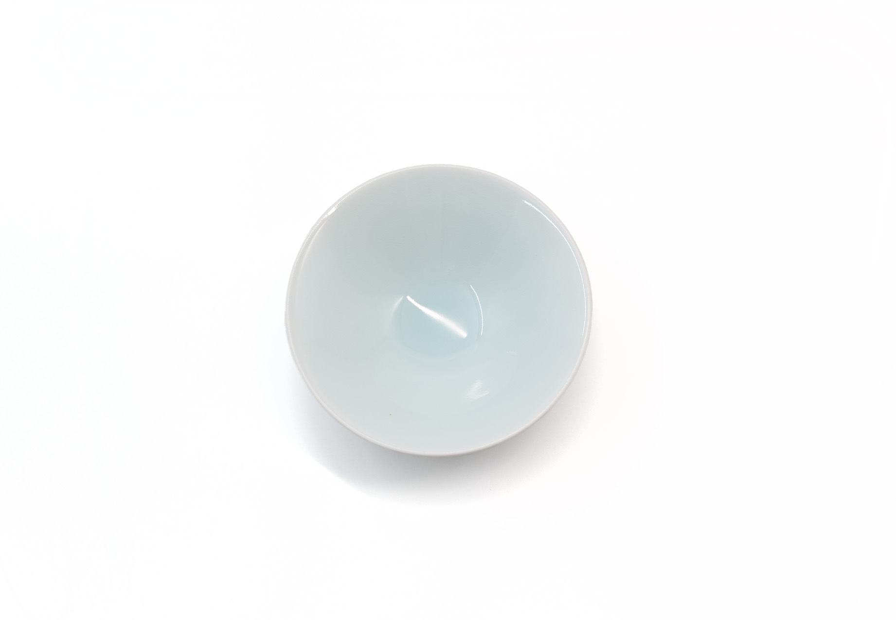 虎仙窯｜青磁敞口弧線碗 16 cm