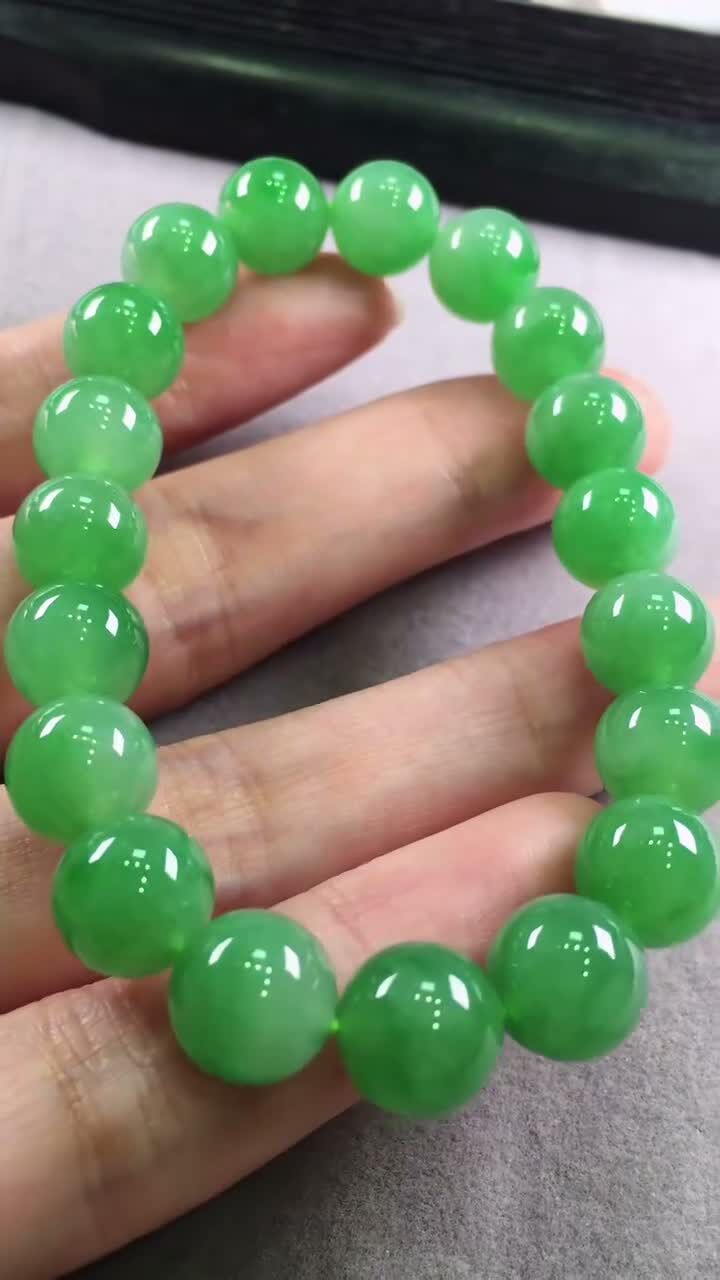 翡翠綠手串 (10mm直徑),天然翡翠A玉, 緬甸玉, Jade, Jadeite