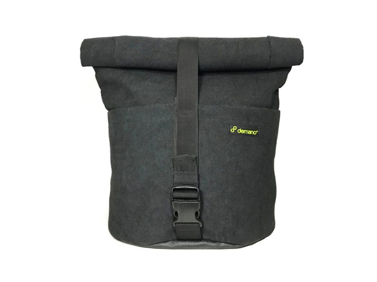 Demano V.PET Blanes Brompton 兩用後捲式背包-純黑