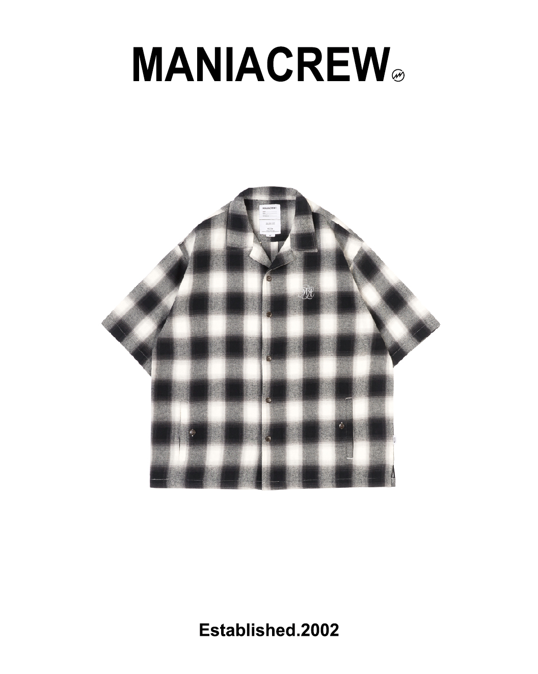 MANIA 暗影格紋口袋短袖襯衫｜Plaid Pocket SS Shirt（26SS）