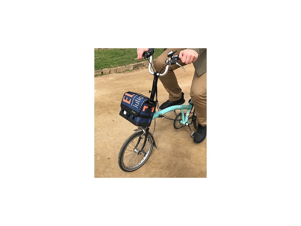 Demano Ribera Brompton 兩用小型郵差包 - 紅黑