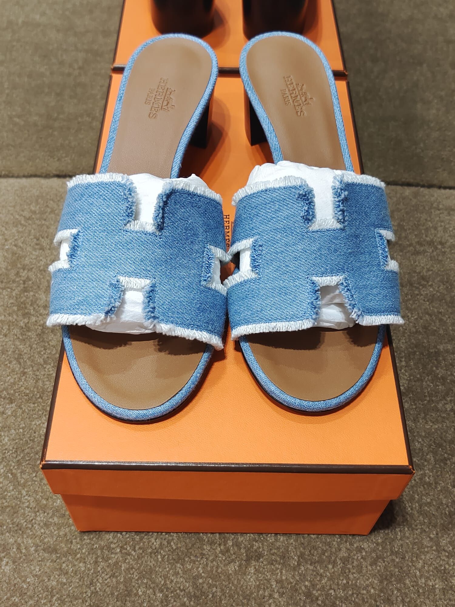 Oasis sandal denim bleu clair #37 (可預訂鞋碼）