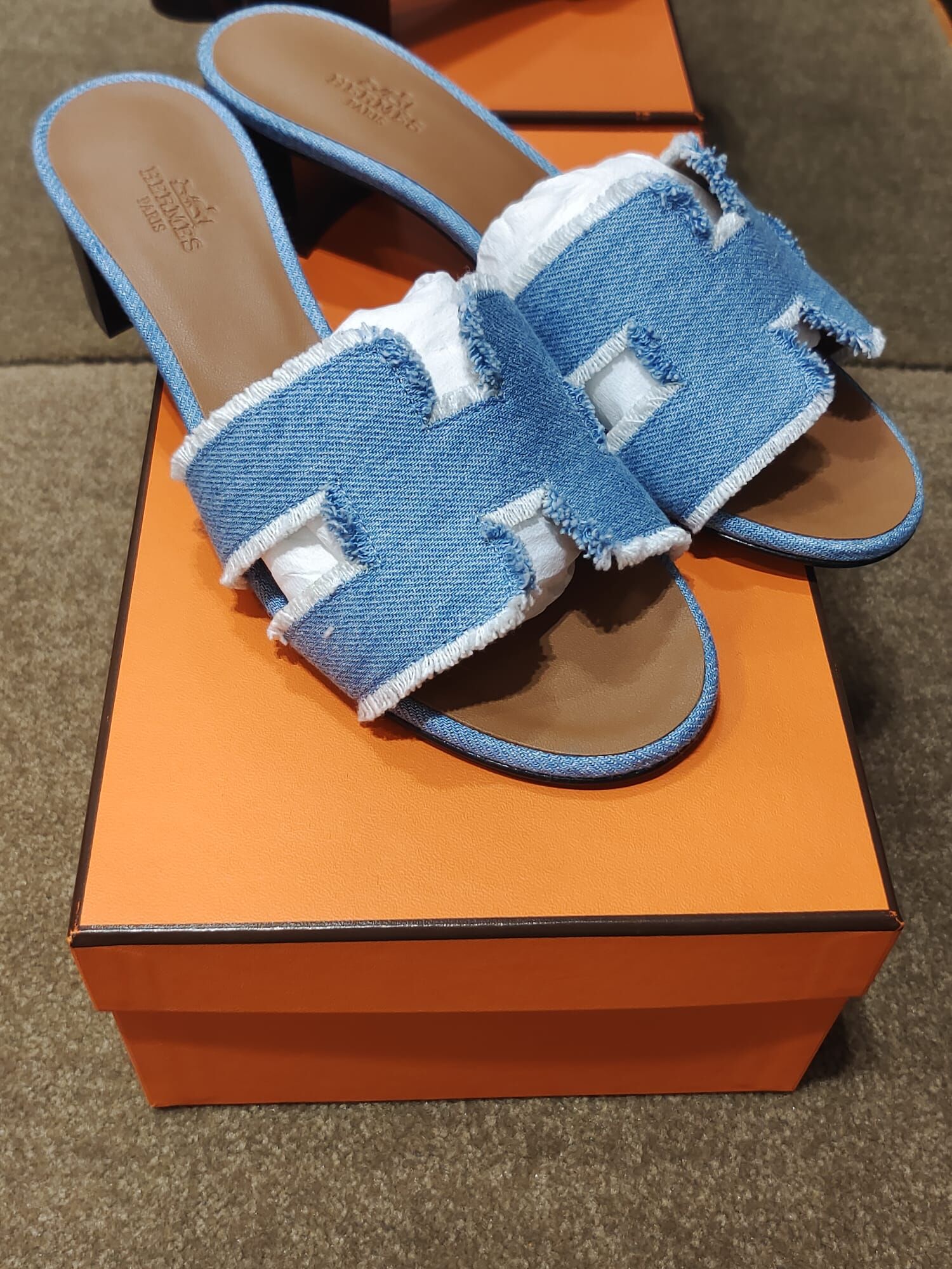Oasis sandal denim bleu clair #37 (可預訂鞋碼）
