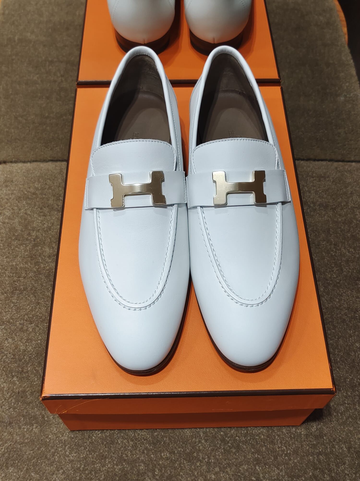 Mocassins paris loafer blanc cc #37.5(可預訂鞋碼)