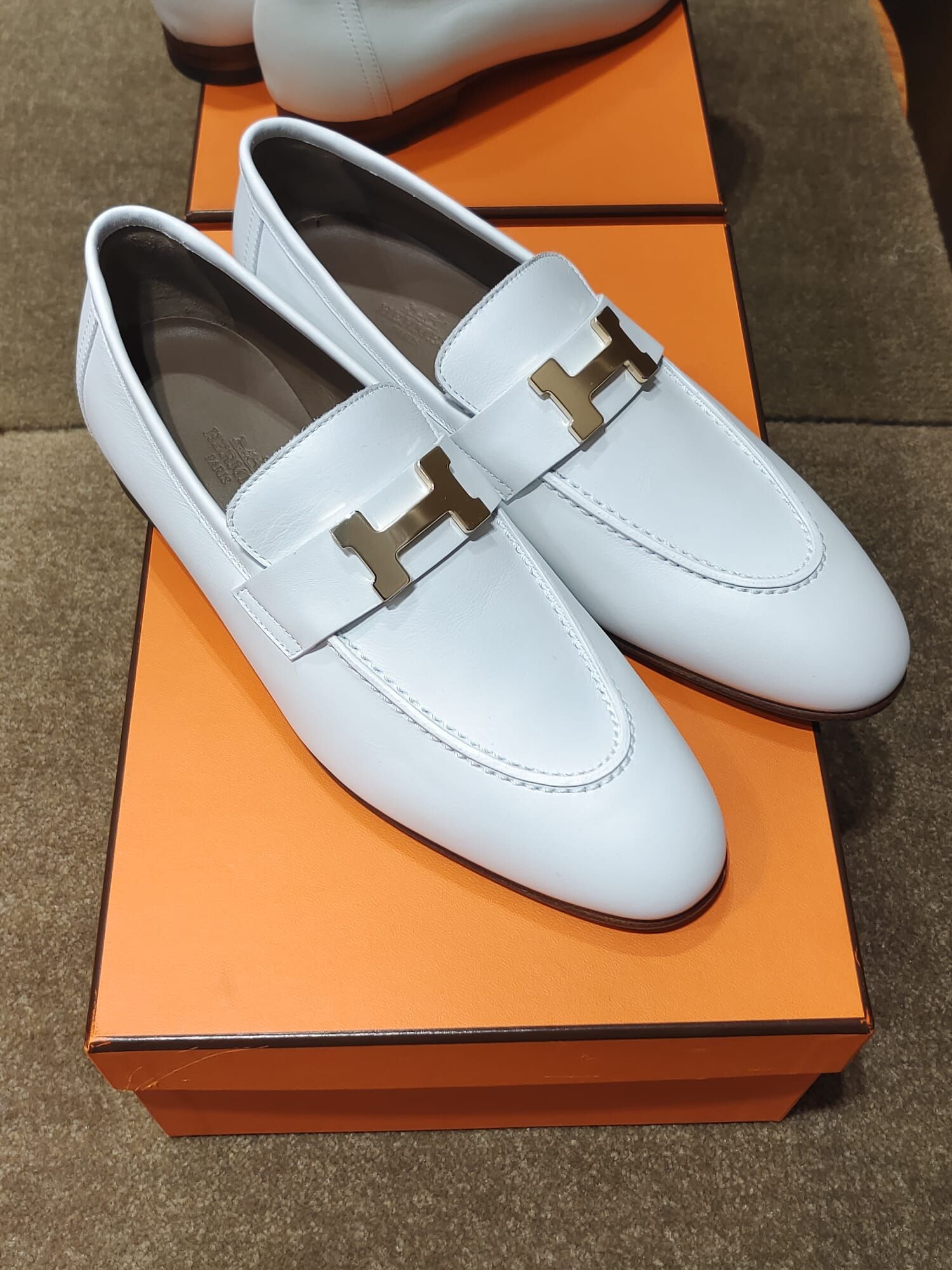 Mocassins paris loafer blanc cc #37.5(可預訂鞋碼)