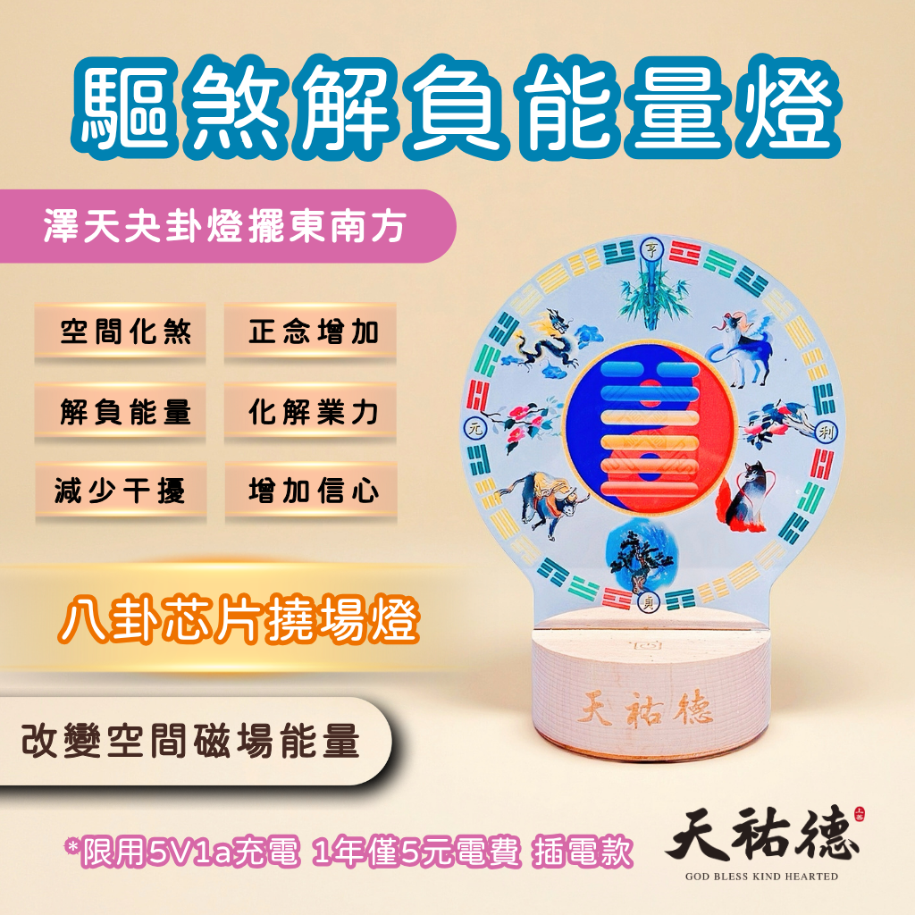 《天祐德》量子撓場風水神器❤️能量芯片能量卦燈第二代‼️