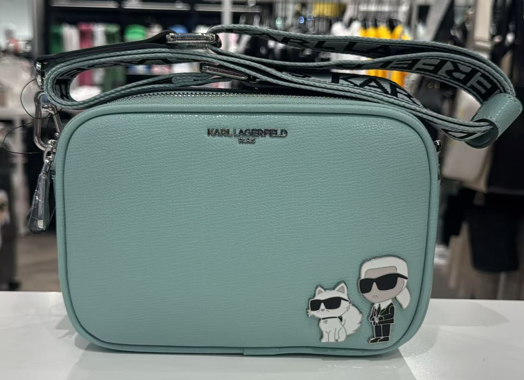 【預購】Karl Lagerfeld H052163 斜孭袋（藍綠色）