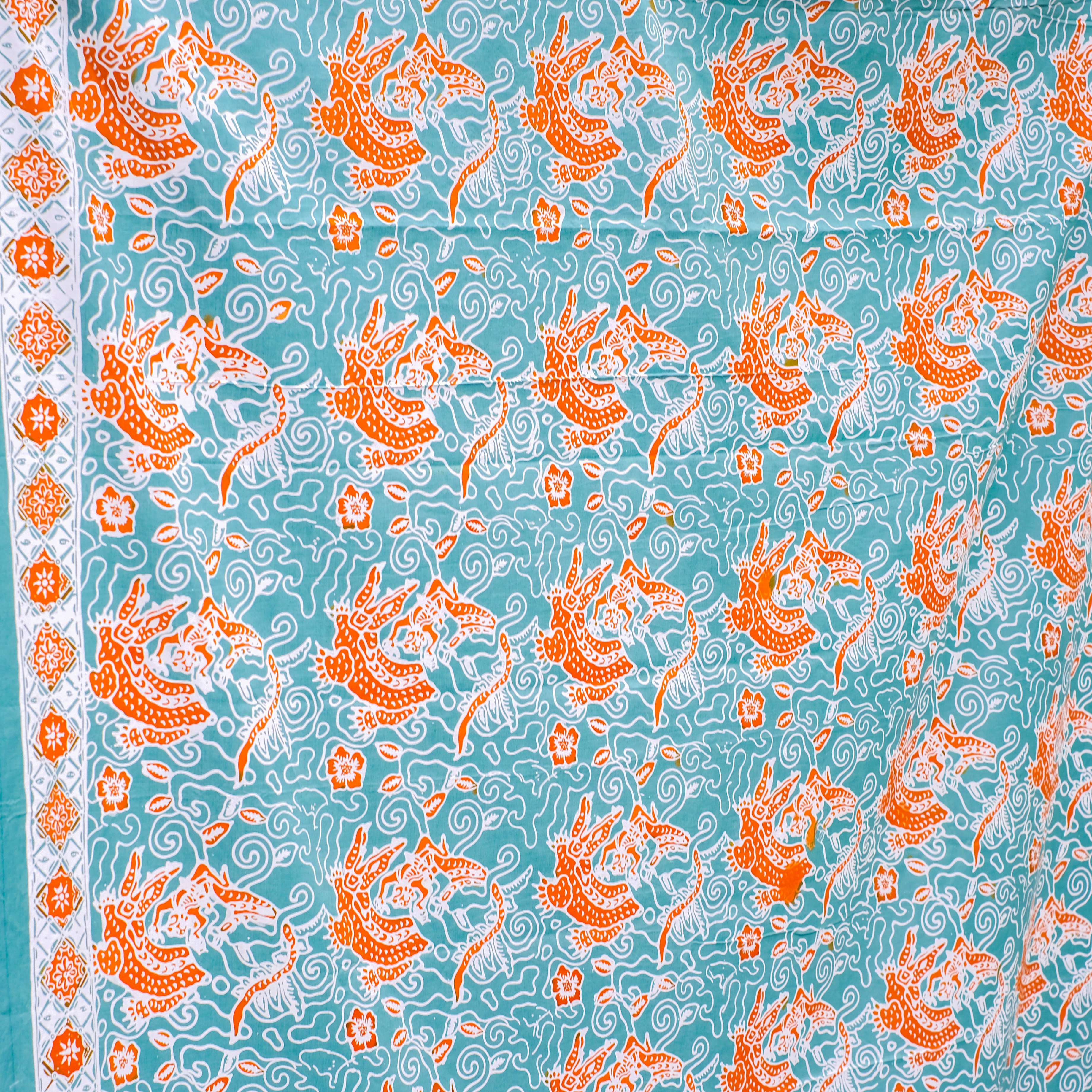 蠟染 Batik｜布 - 猴子與鱷魚 101｜印尼