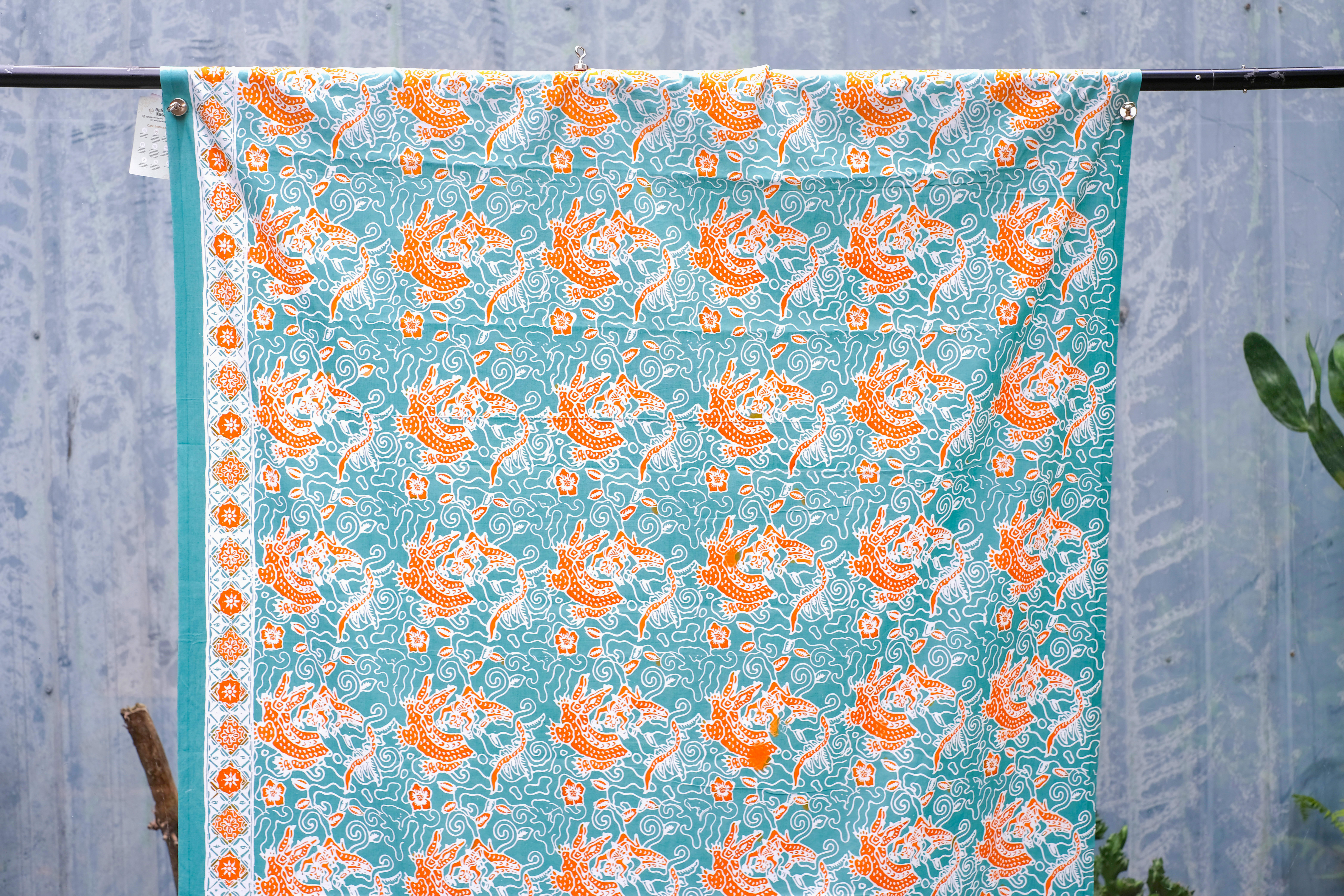 蠟染 Batik｜布 - 猴子與鱷魚 101｜印尼