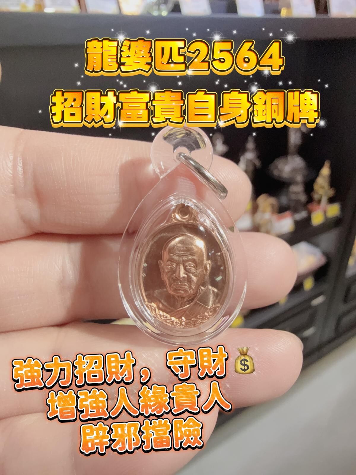 龍婆匹2564招財富貴自身銅牌