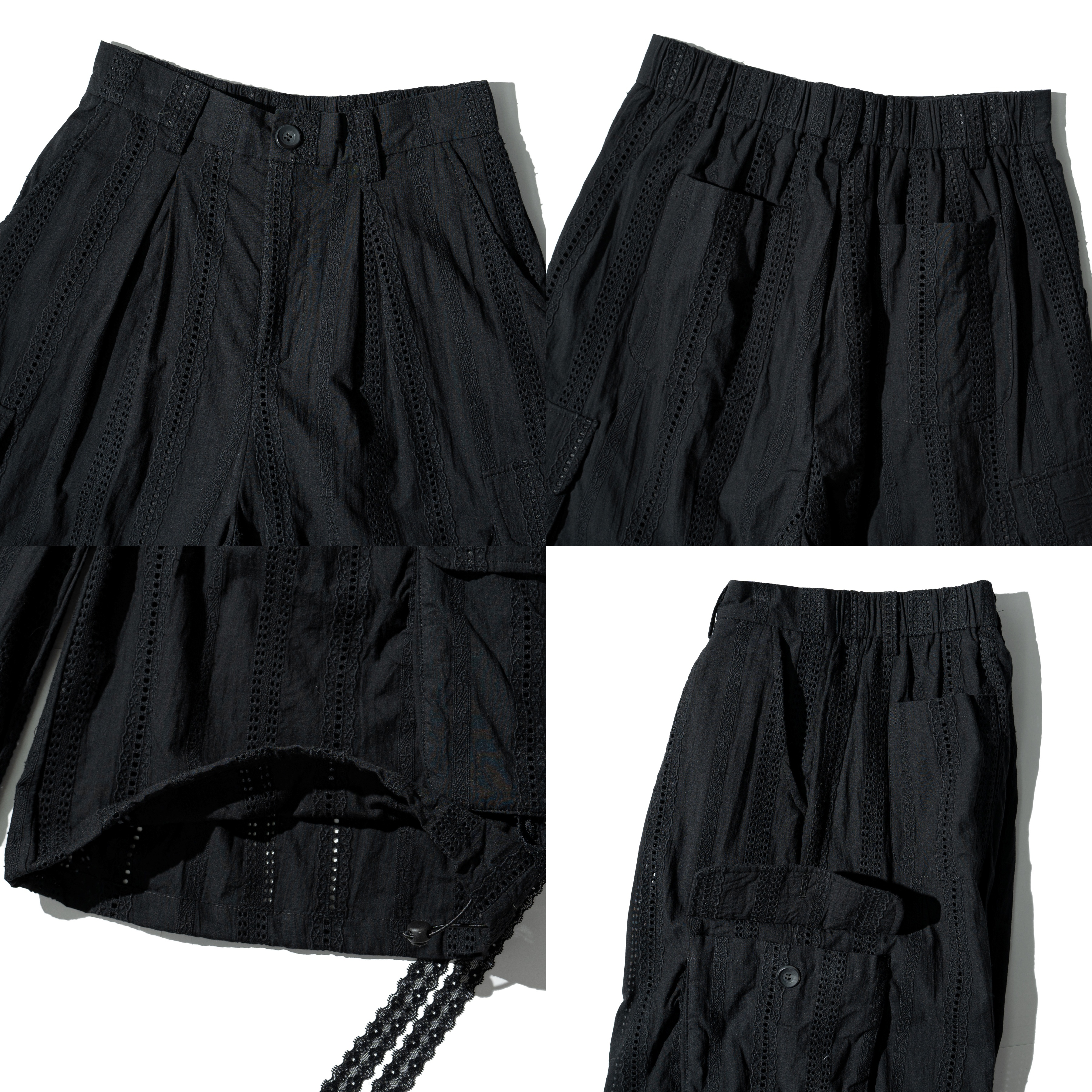 AGILITY MIAO Lace-up Cargo Shorts 繡花 六口袋短褲 [M-SL7]